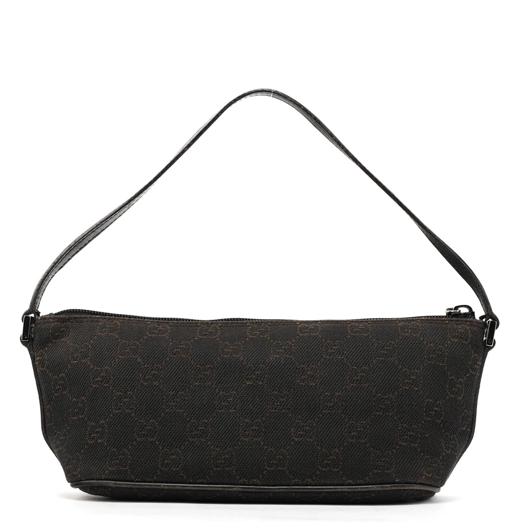 07198 Brown GG Boat Pochette