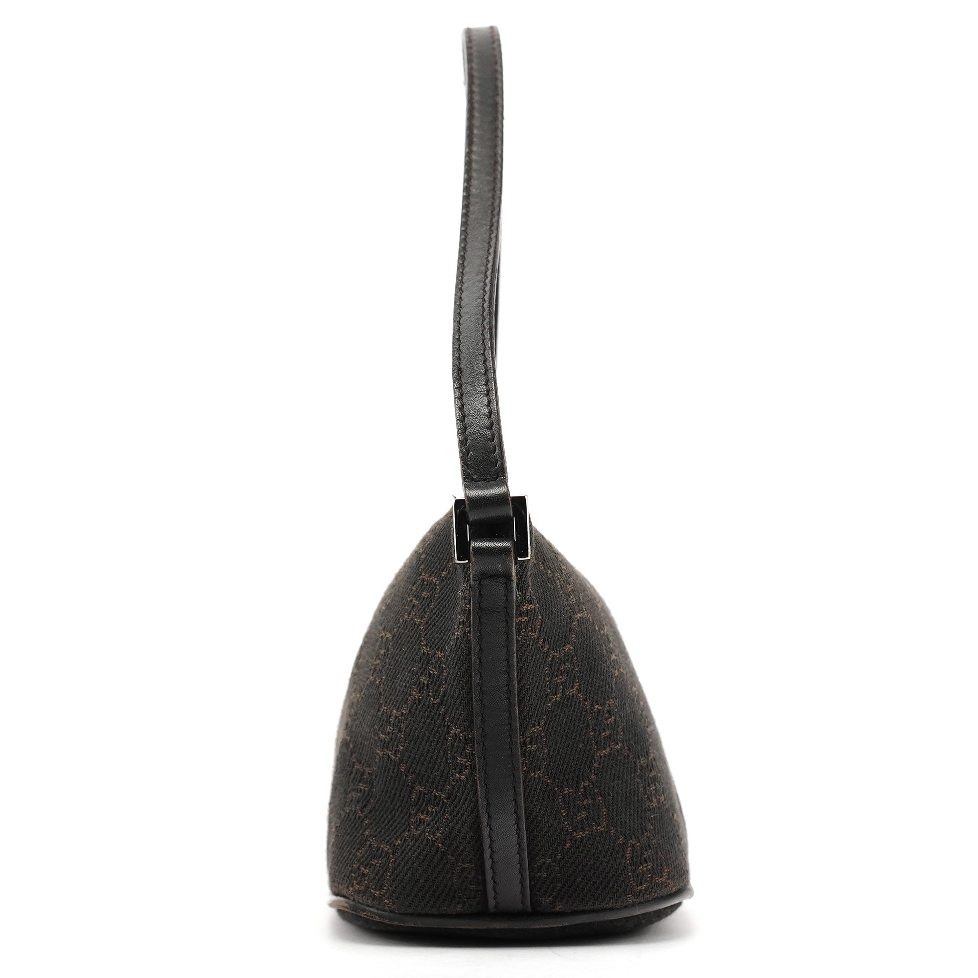 07198 Brown GG Boat Pochette