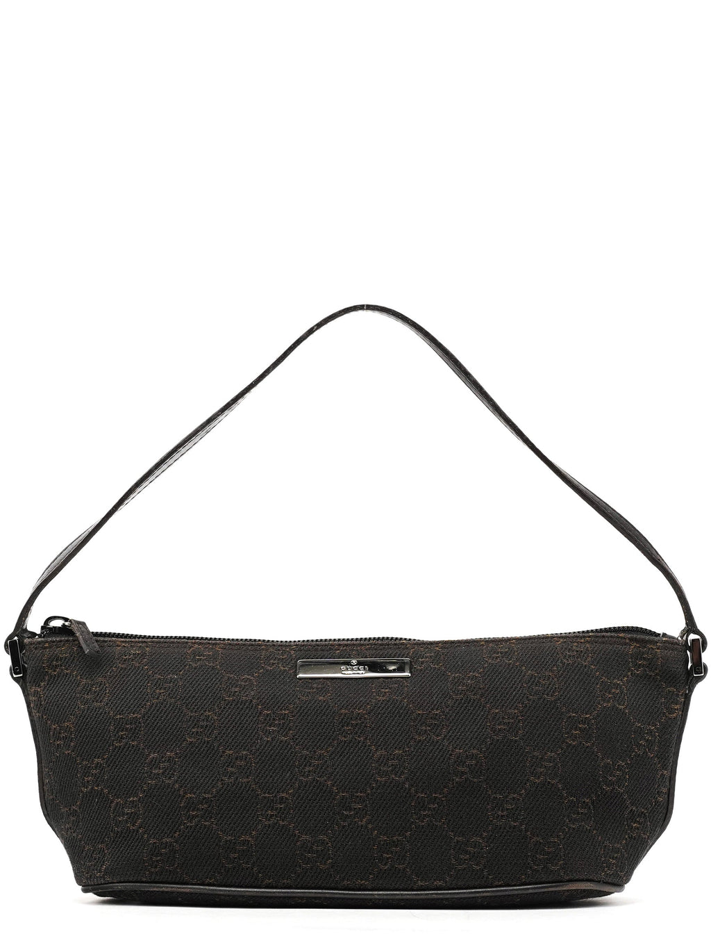 07198 Brown GG Boat Pochette