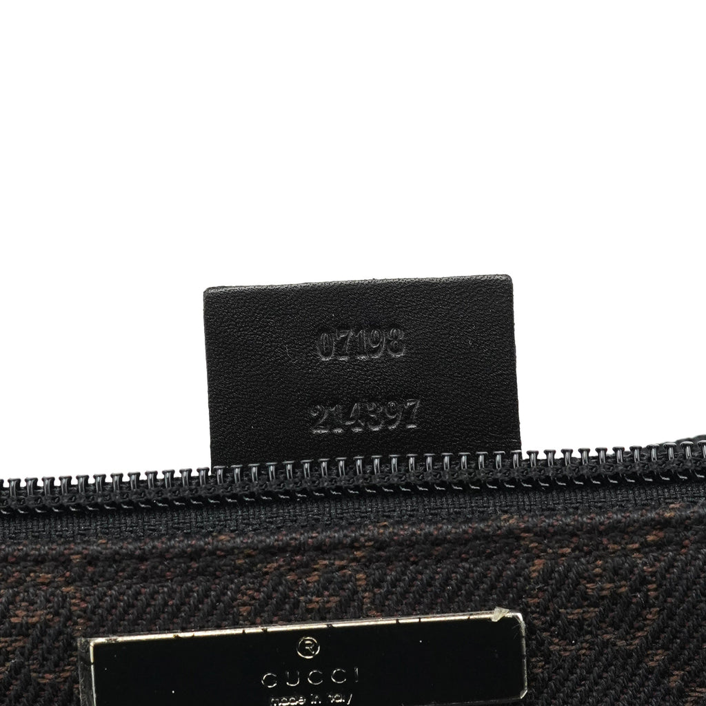 07198 Brown GG Boat Pochette