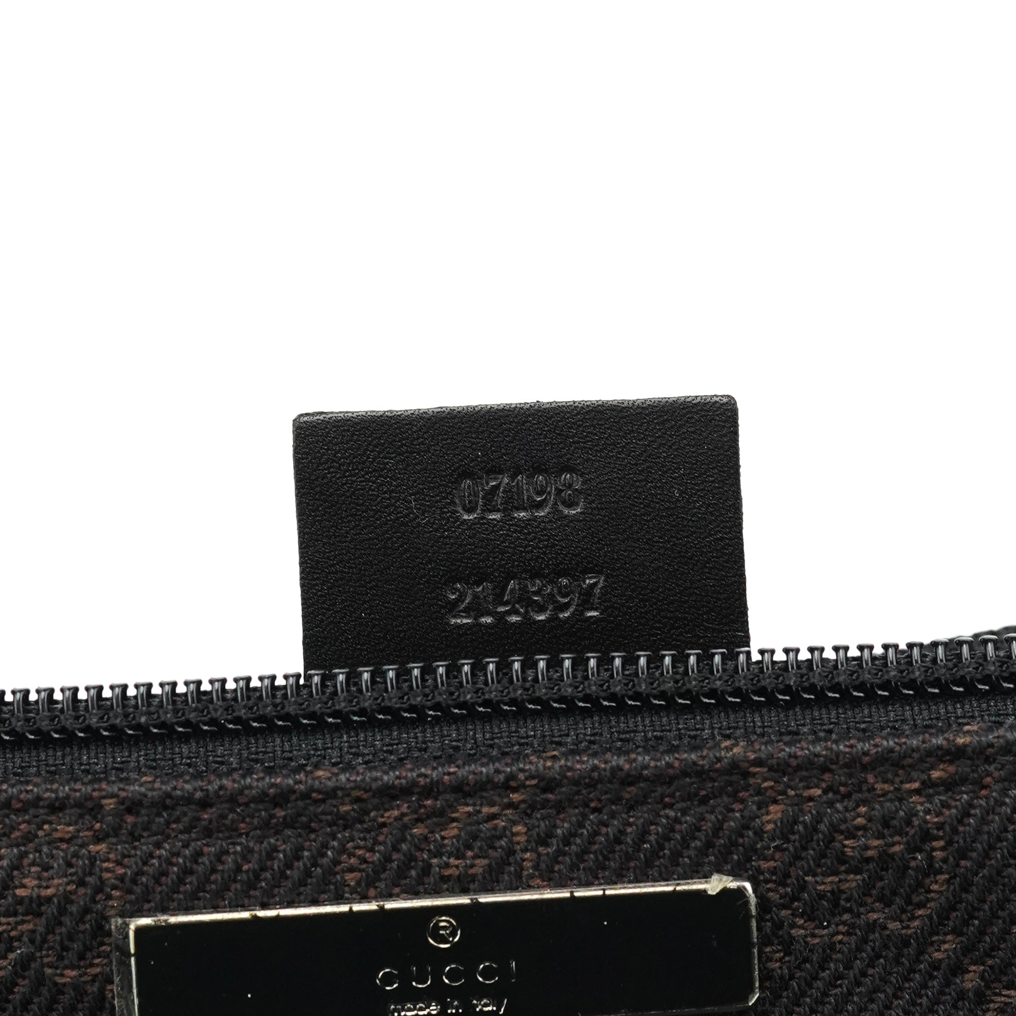 07198 Brown GG Boat Pochette