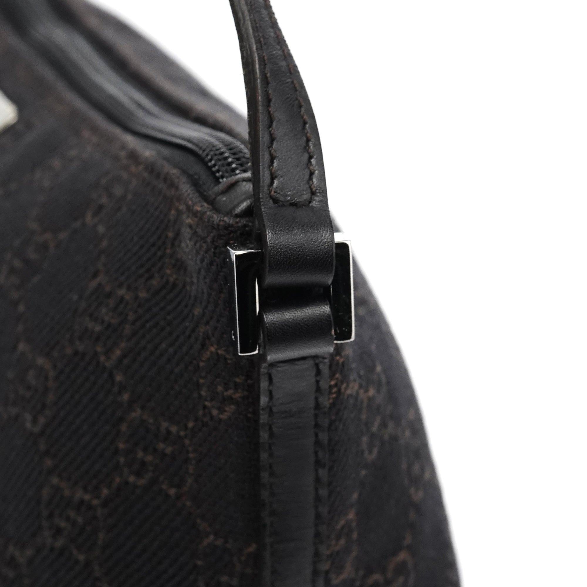 07198 Brown GG Boat Pochette