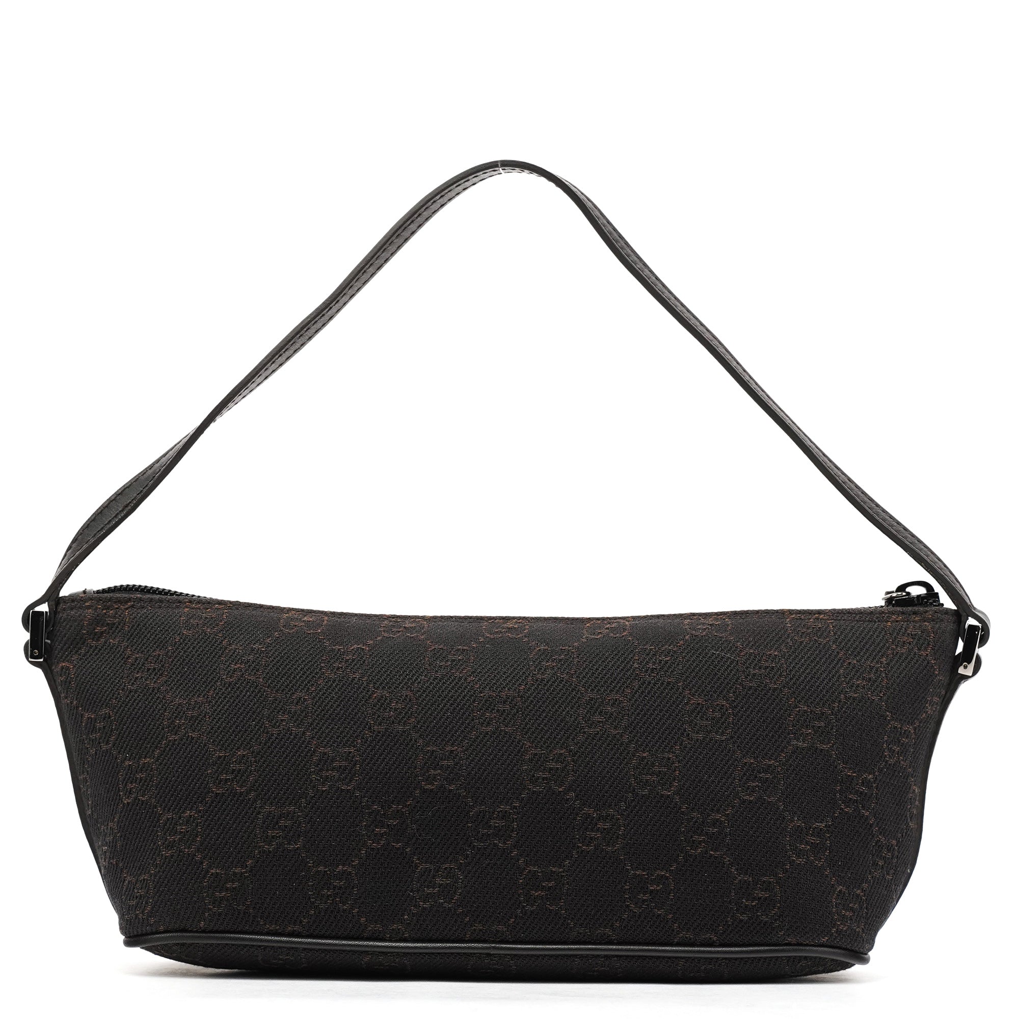 07198 Brown GG Boat Pochette