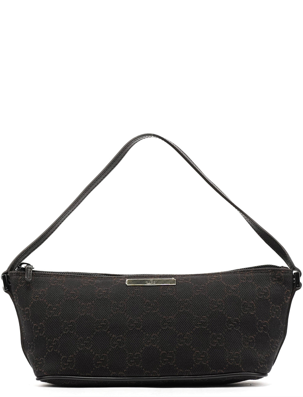 07198 Brown GG Boat Pochette