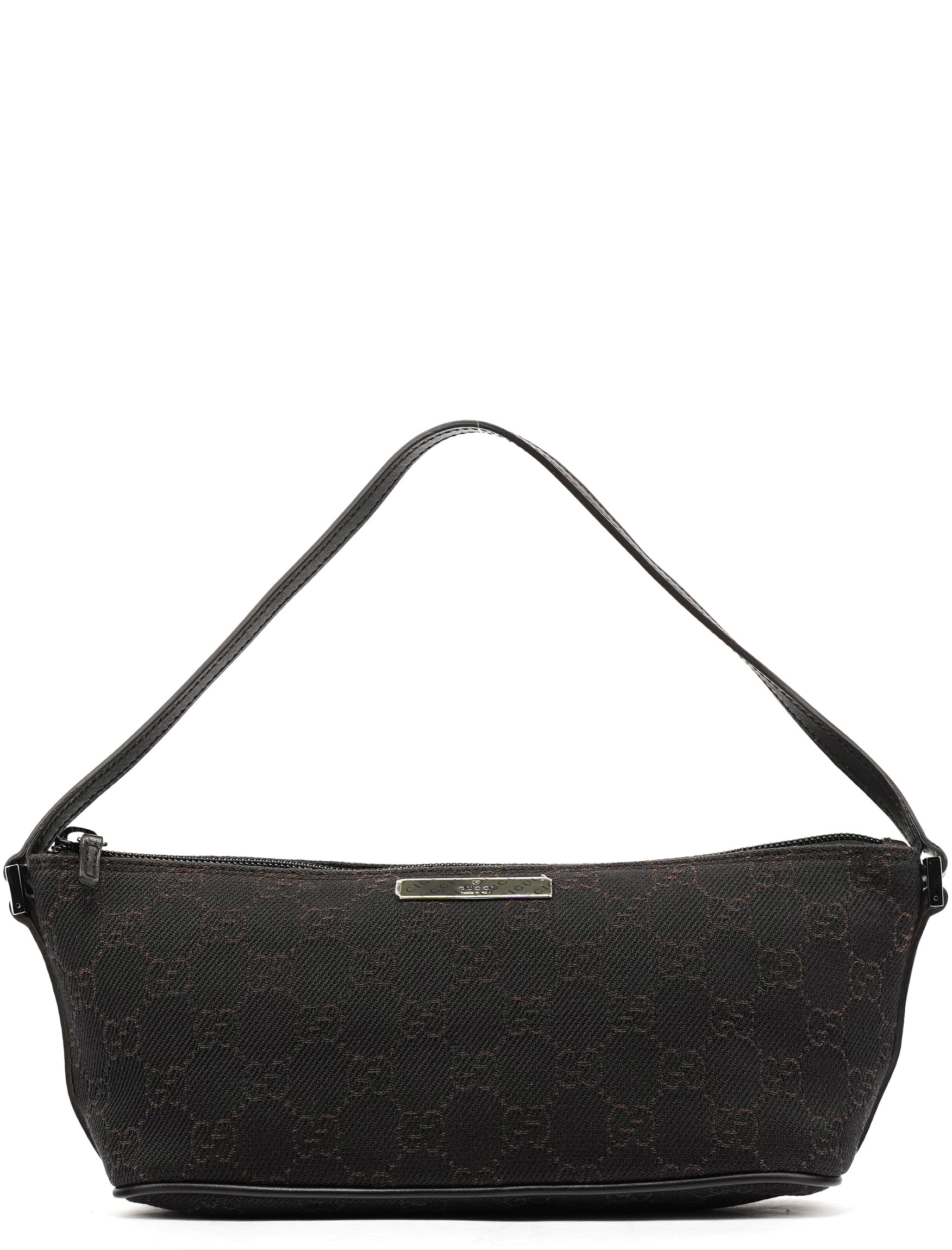 07198 Brown GG Boat Pochette