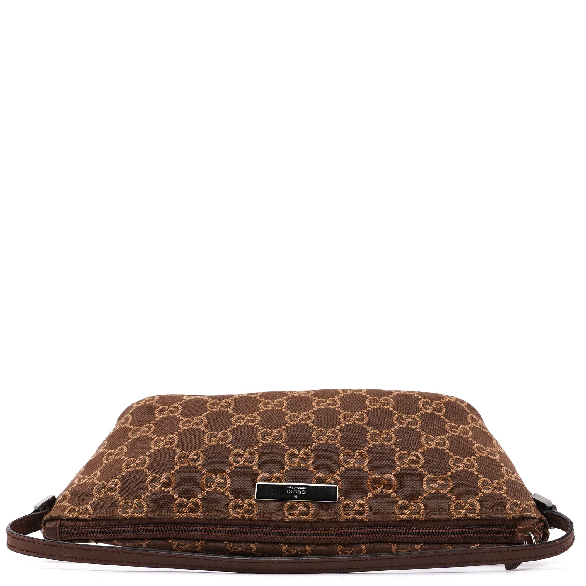 07198 Brown GG Boat Pochette