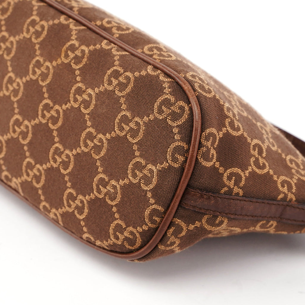 07198 Brown GG Boat Pochette