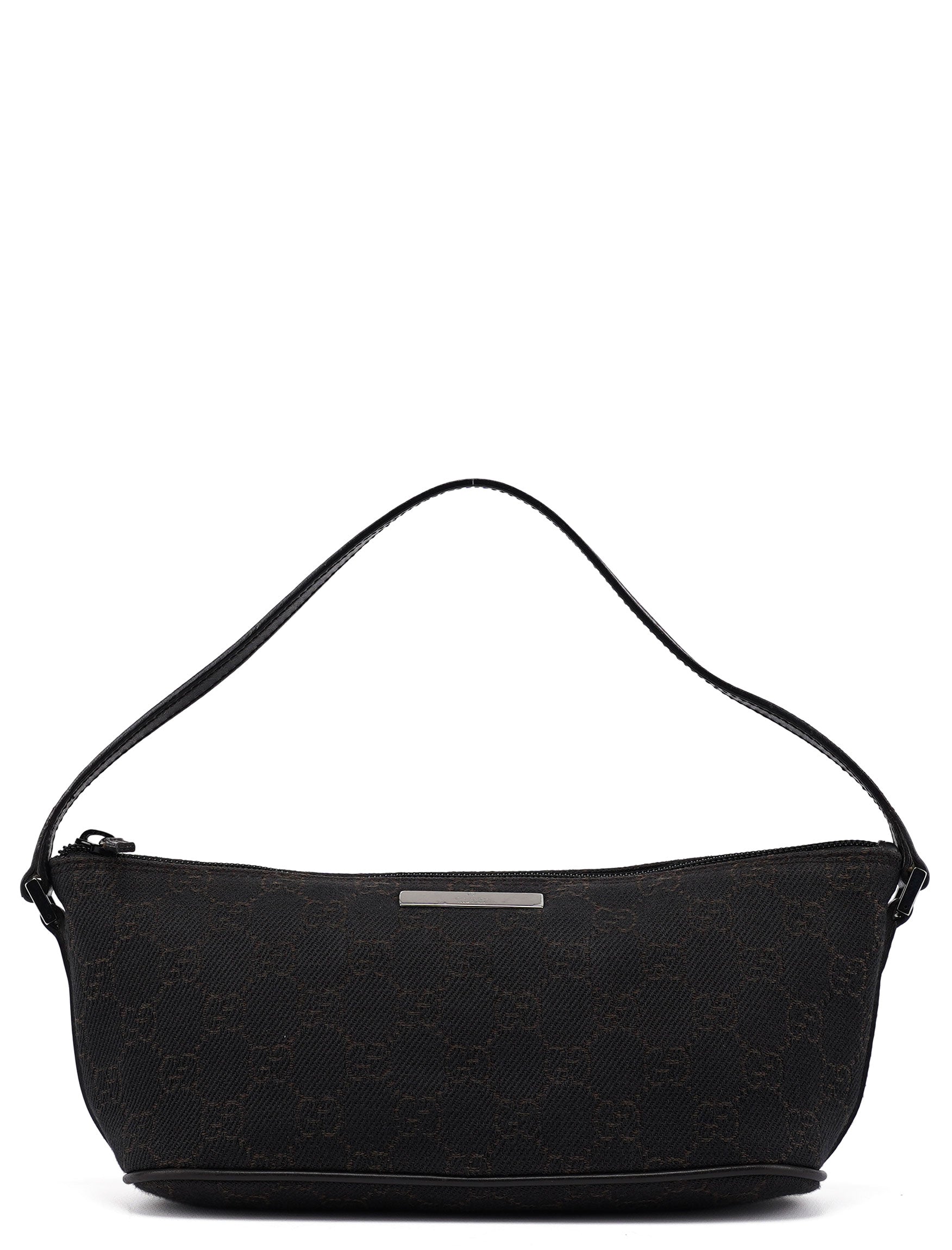07198 Brown GG Boat Pochette