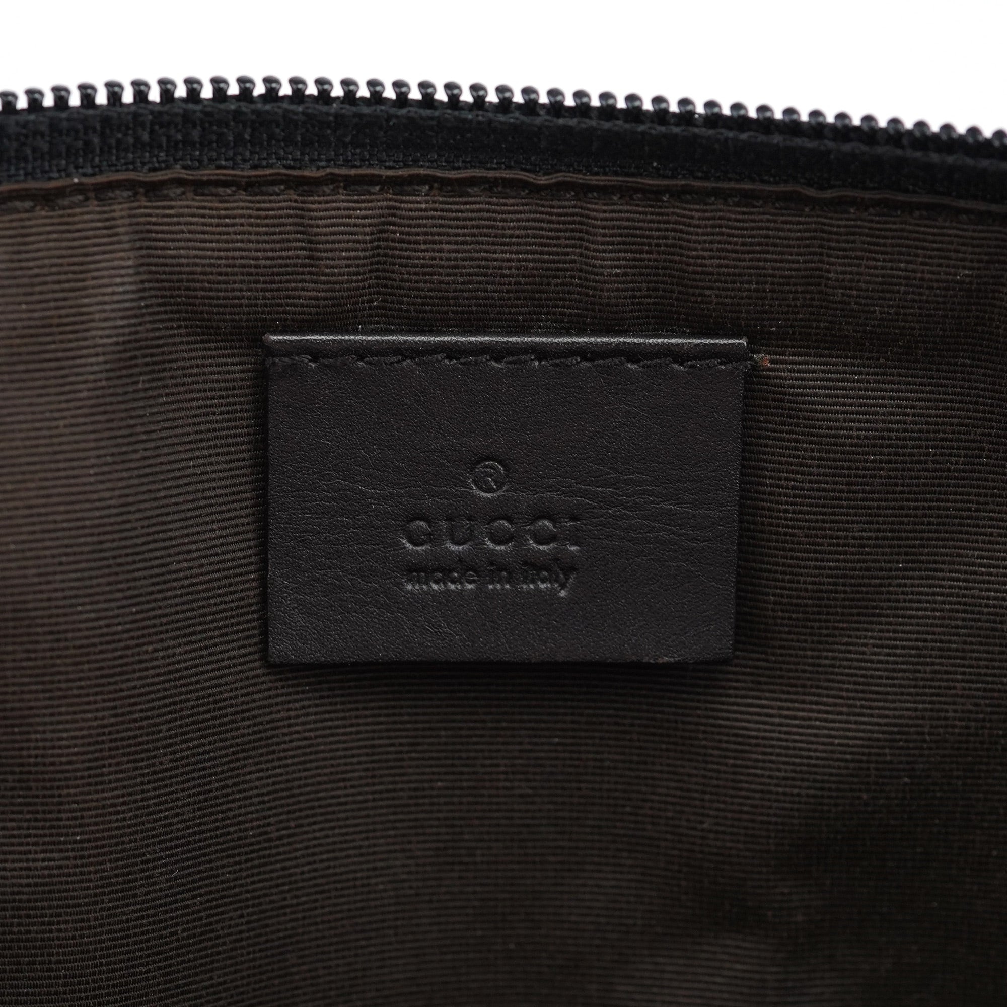 07198 Brown GG Boat Pochette