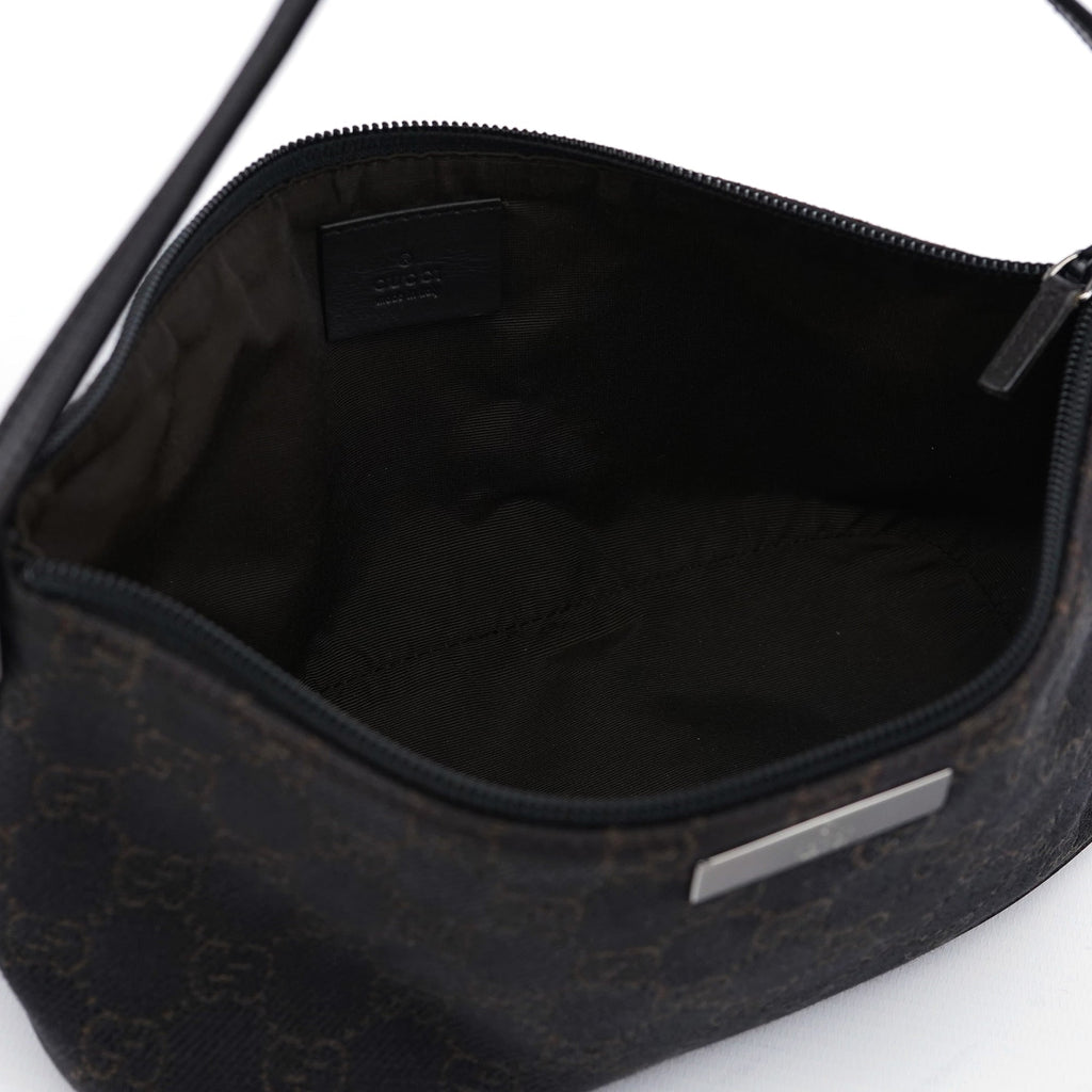 07198 Brown GG Boat Pochette