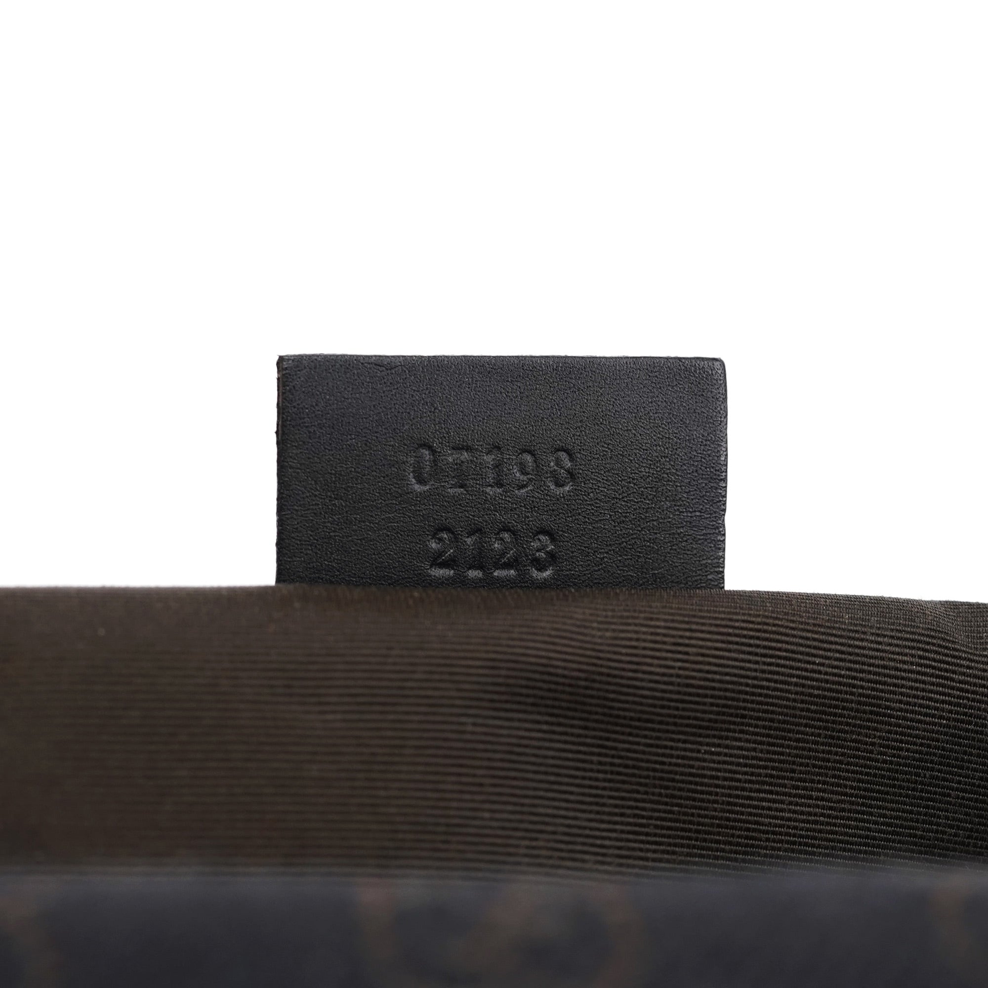 07198 Brown GG Boat Pochette