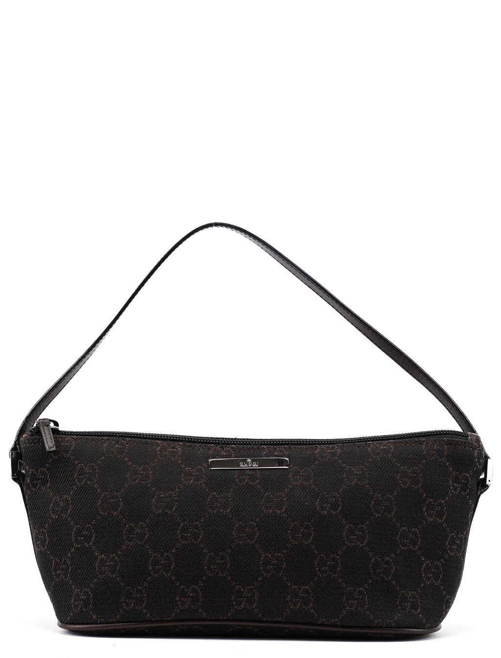 07198 Brown GG Boat Pochette