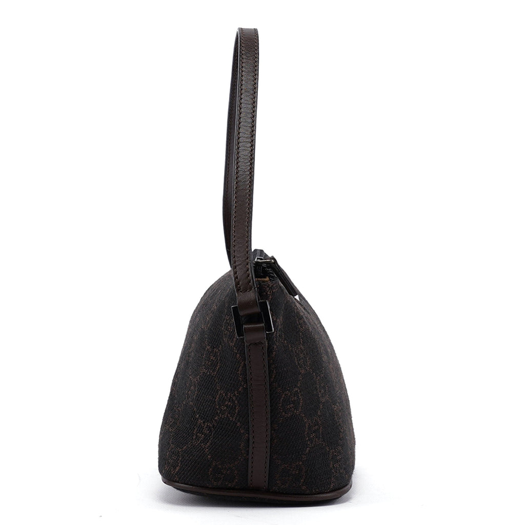 07198 Brown GG Boat Pochette