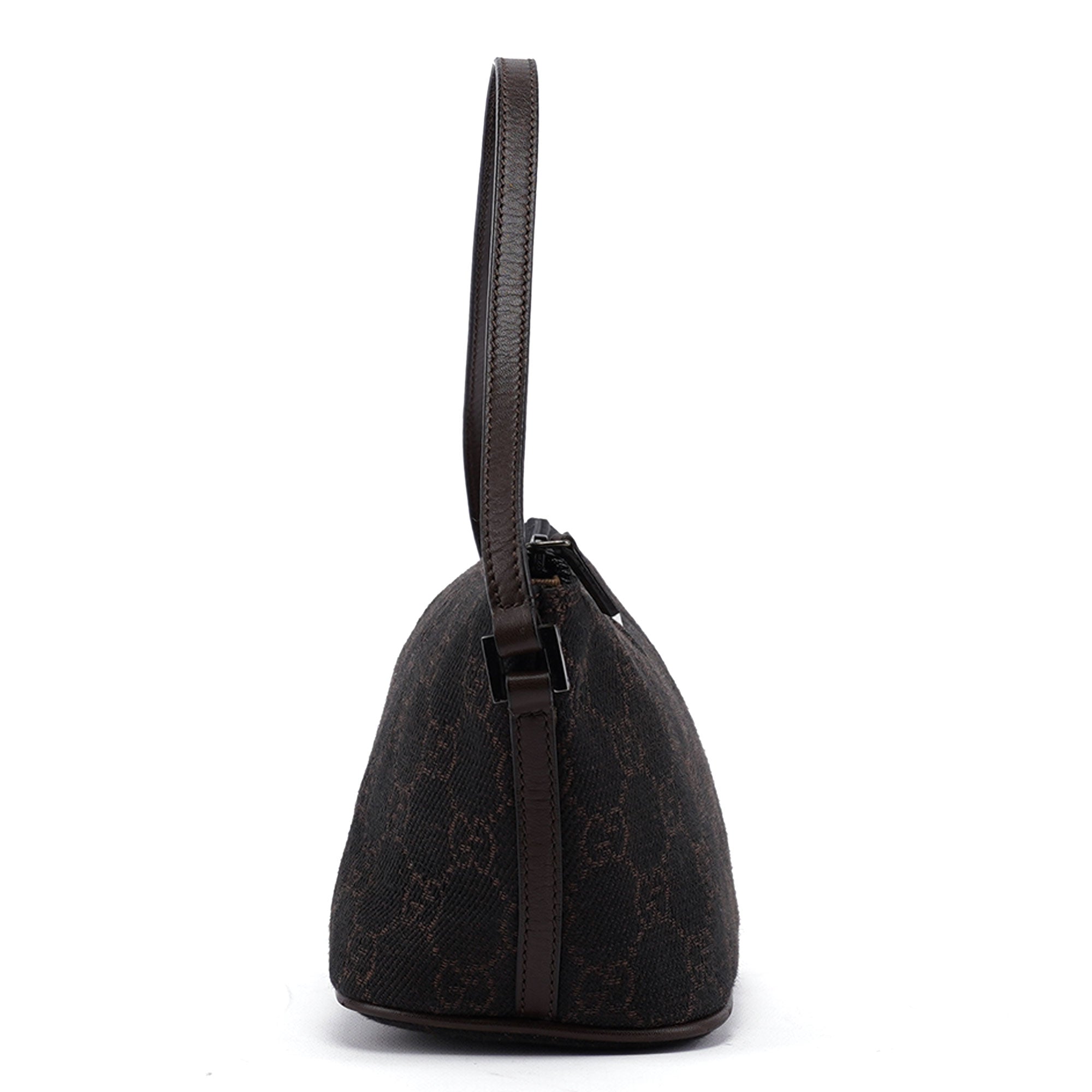 07198 Brown GG Boat Pochette