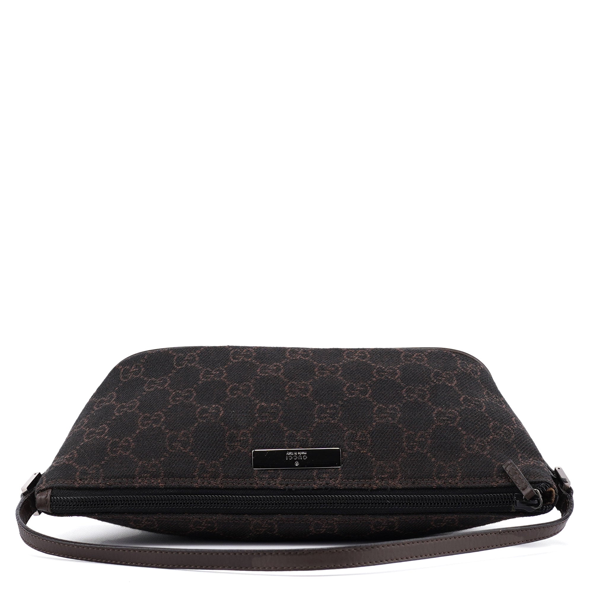 07198 Brown GG Boat Pochette