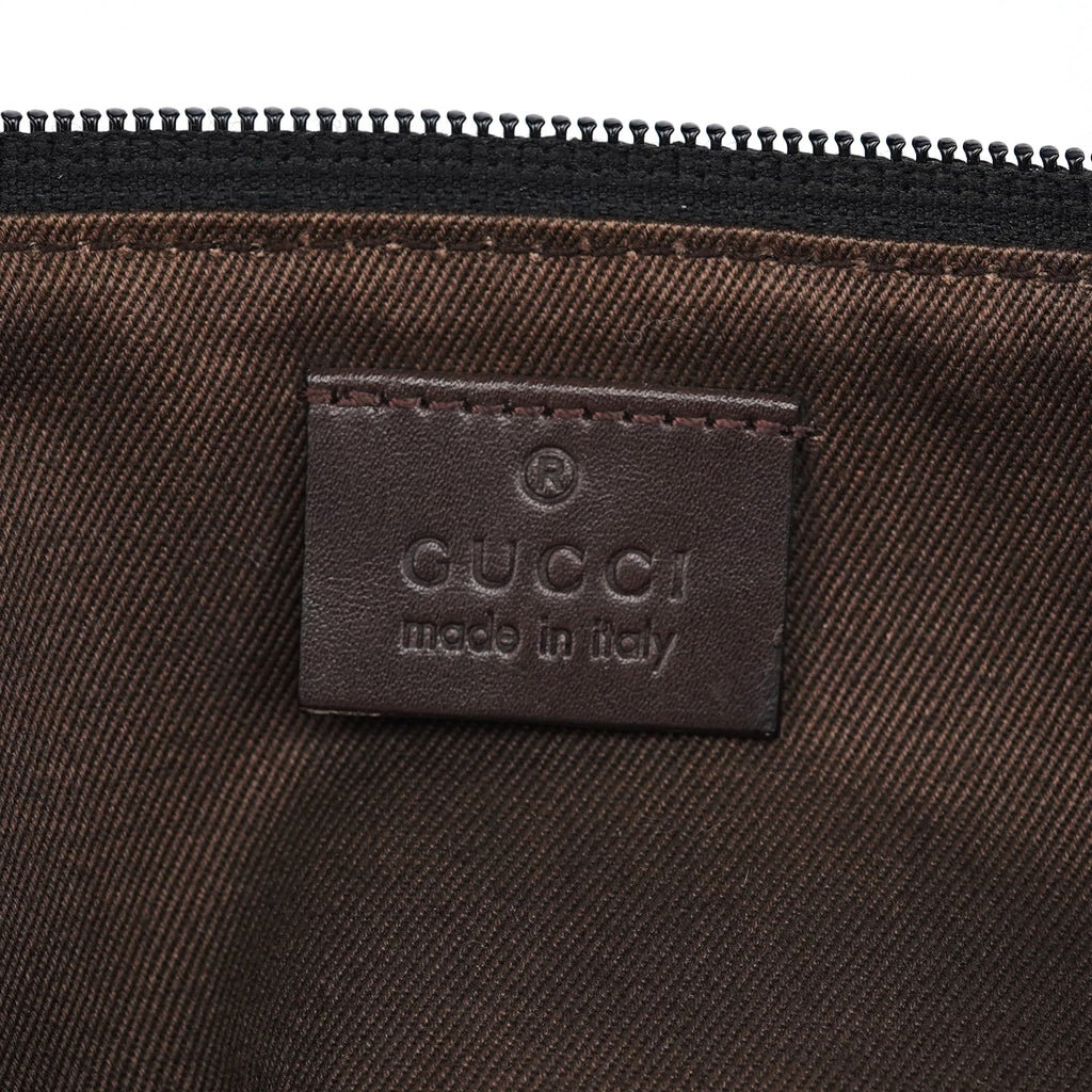 07198 Brown GG Boat Pochette