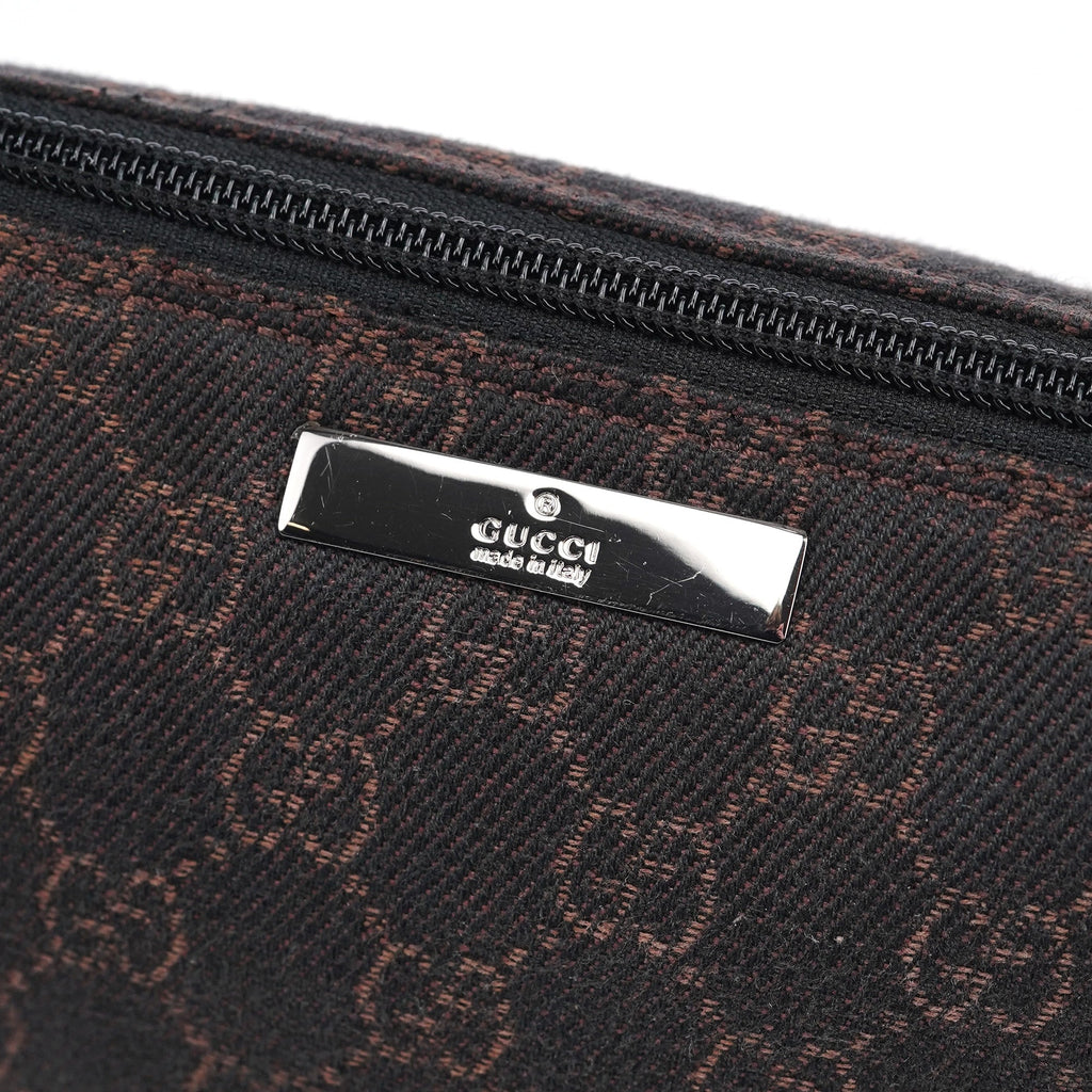 07198 Brown GG Boat Pochette