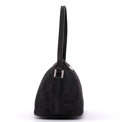 07198 Brown Wool GG Boat Pochete