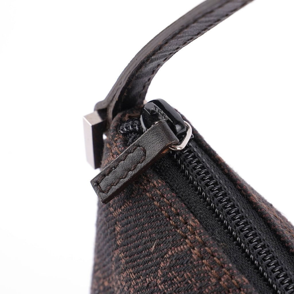 07198 Brown Wool GG Boat Pochete