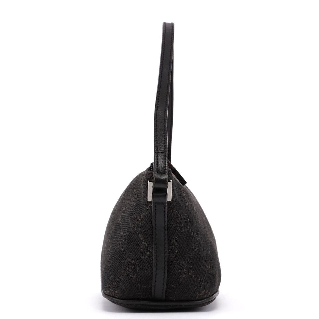 07198 Brown Wool GG Boat Pochette