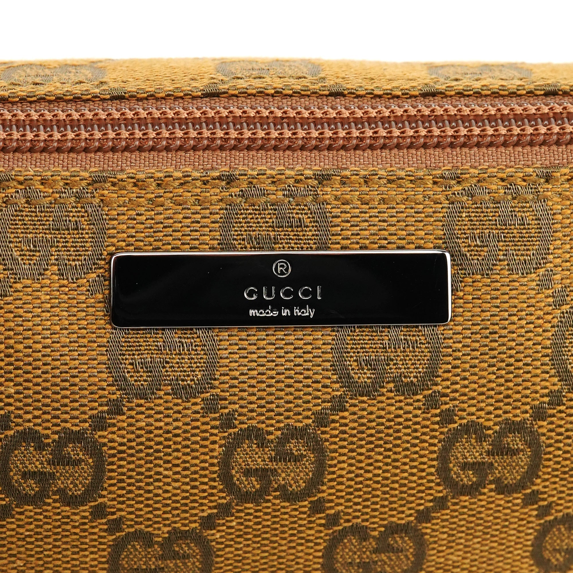 07198 Light Brown GG Boat Pochette