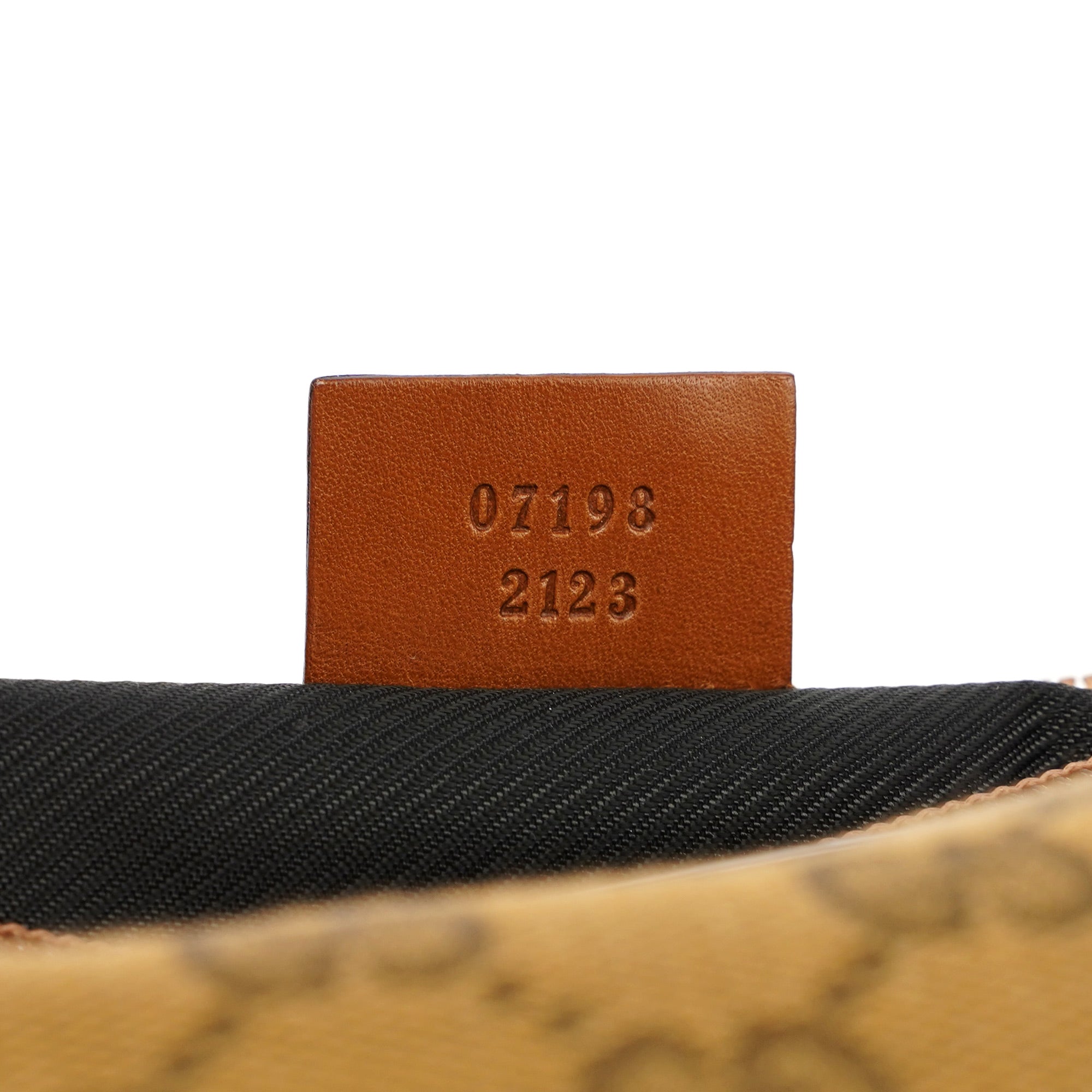 07198 Light Brown GG Boat Pochette