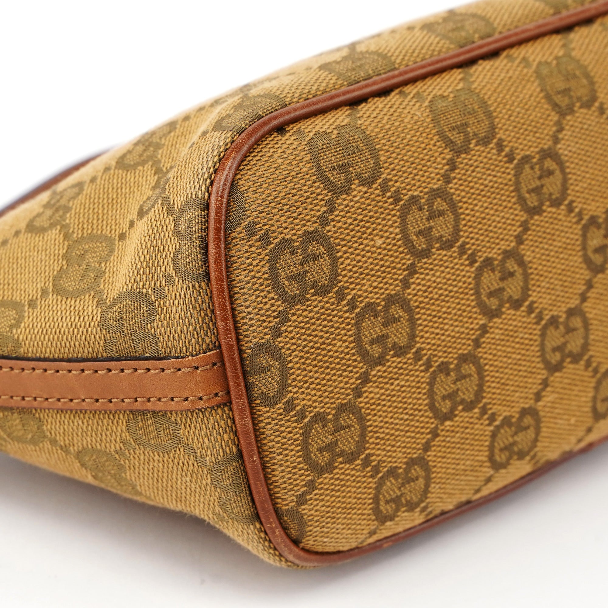 07198 Light Brown GG Boat Pochette