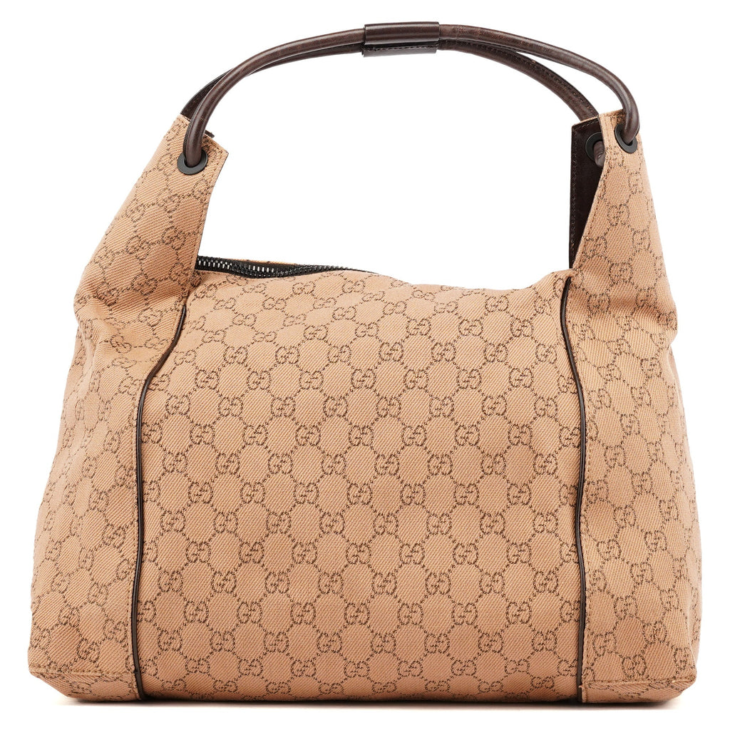 101292 Beige GG Hobo Shoulder Bag