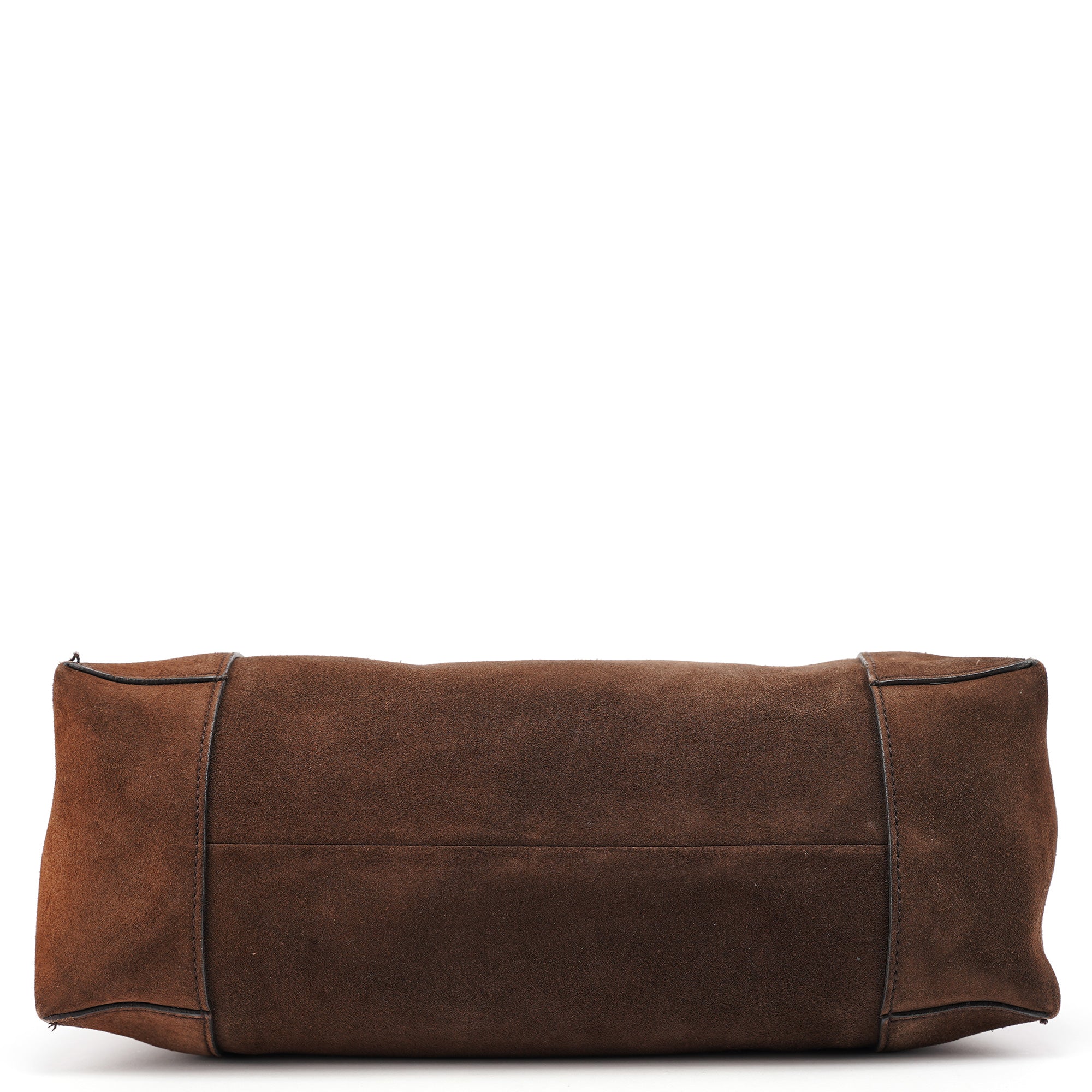 101292 Brown Suede Hobo Shoulder Bag