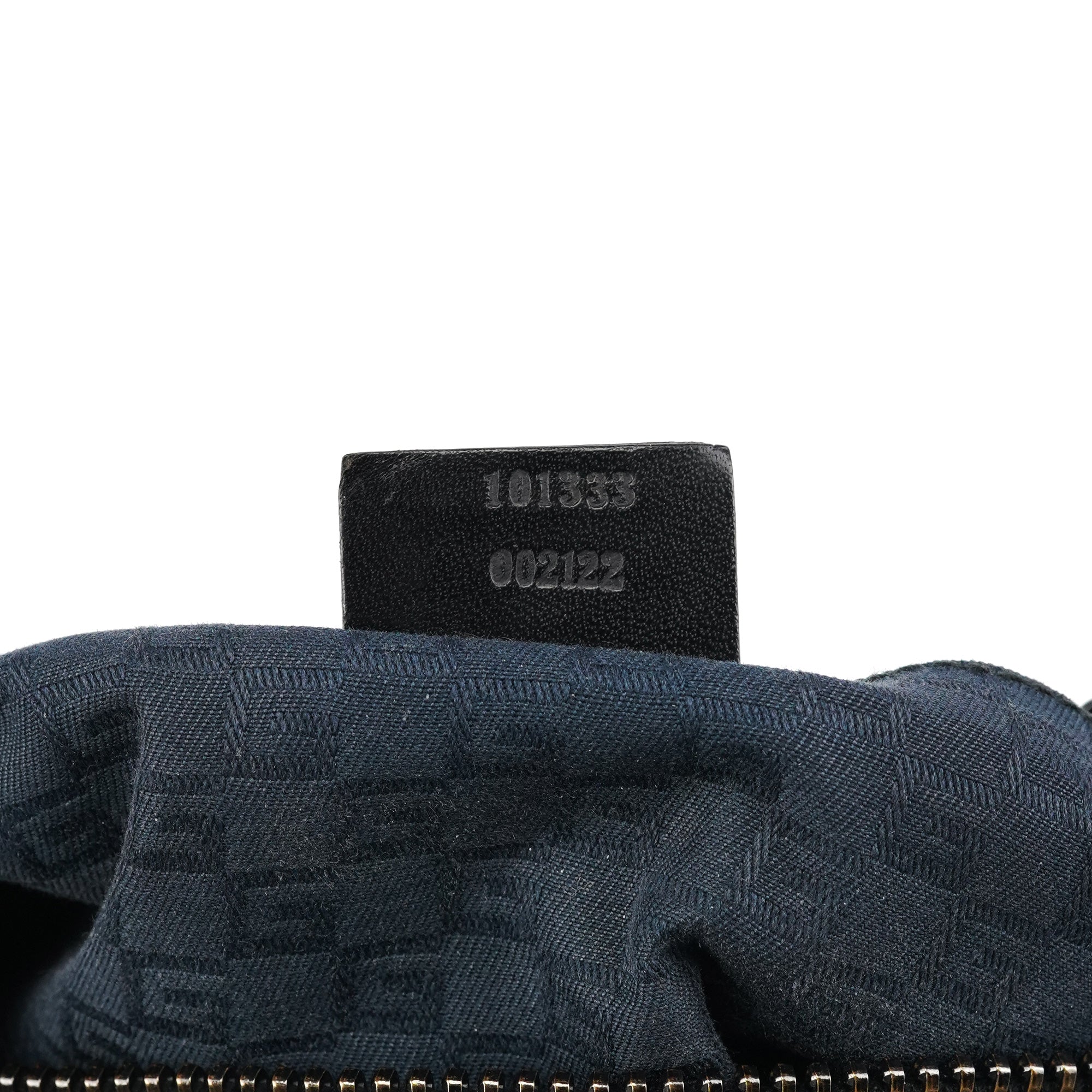 101333 Black Leather Hobo Shoulder Bag