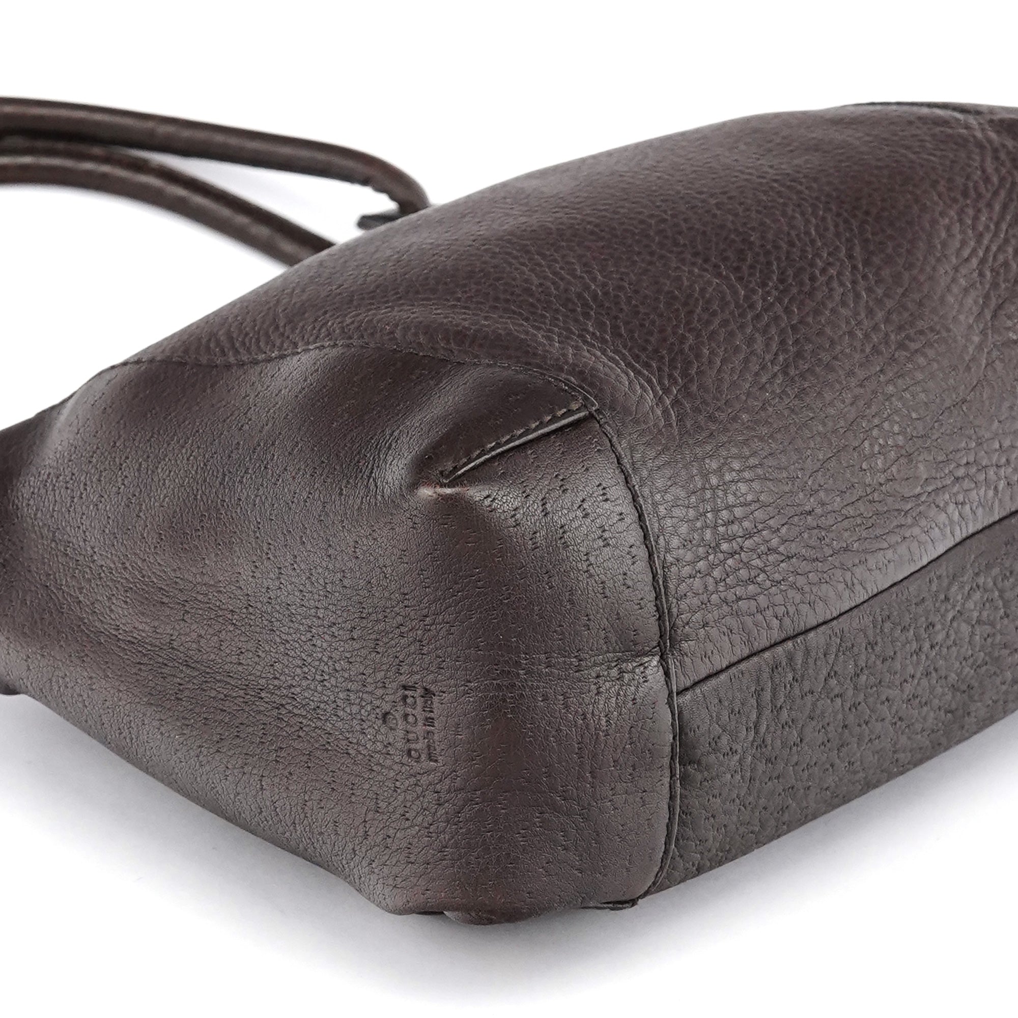 101333 Brown Leather Hobo Shoulder Bag