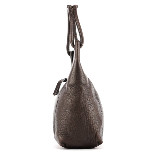 101333 Brown Leather Hobo Shoulder Bag