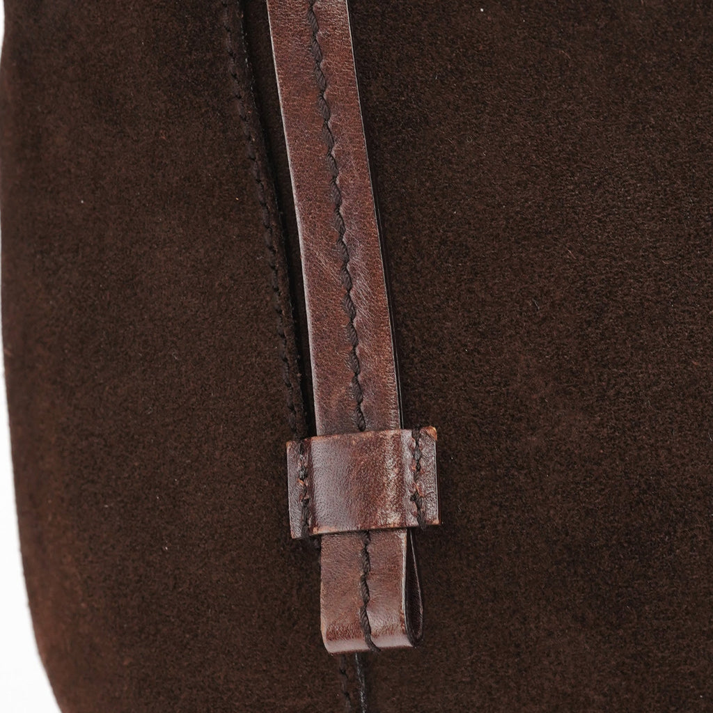 101333 Brown Suede Hobo Shoulder Bag