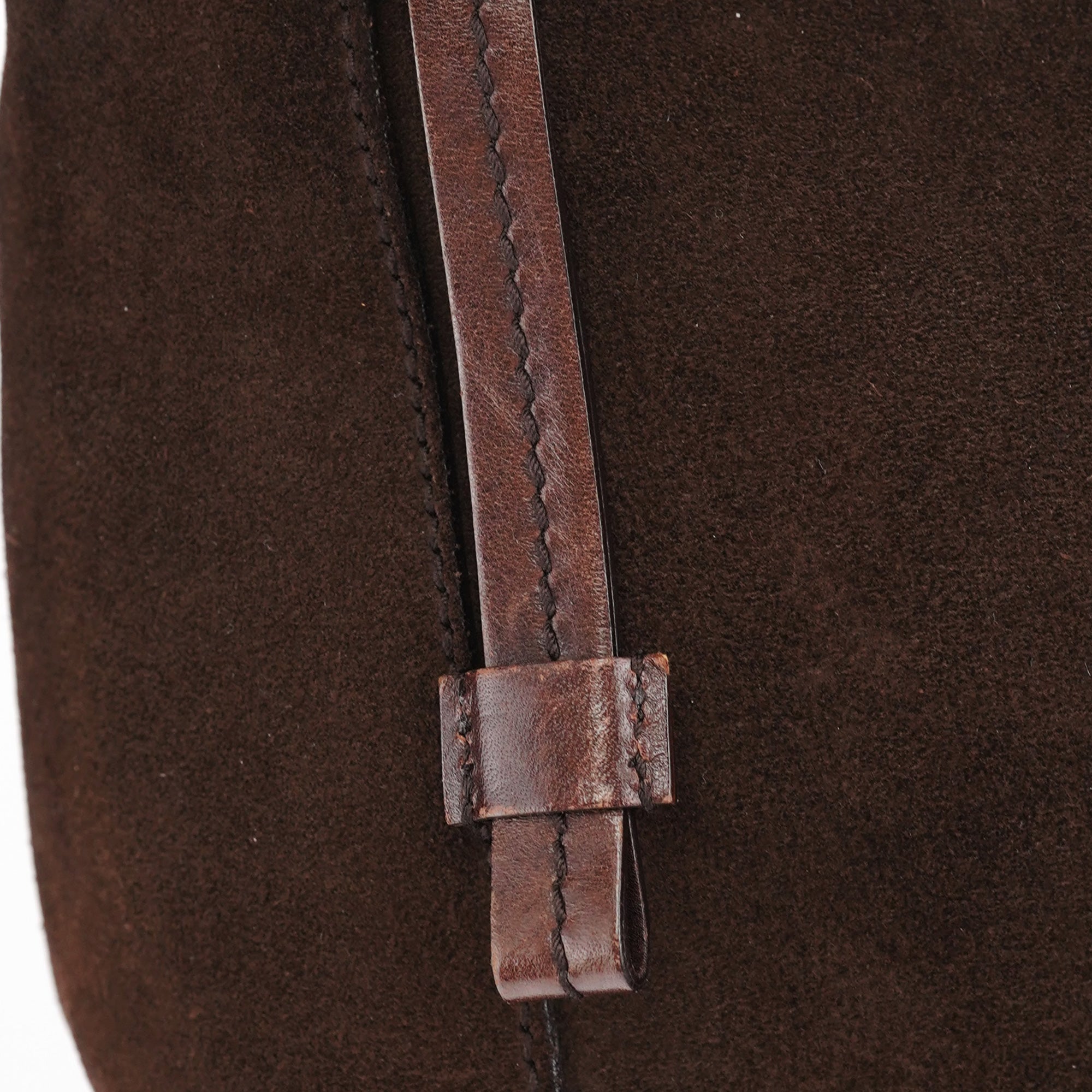 101333 Brown Suede Hobo Shoulder Bag