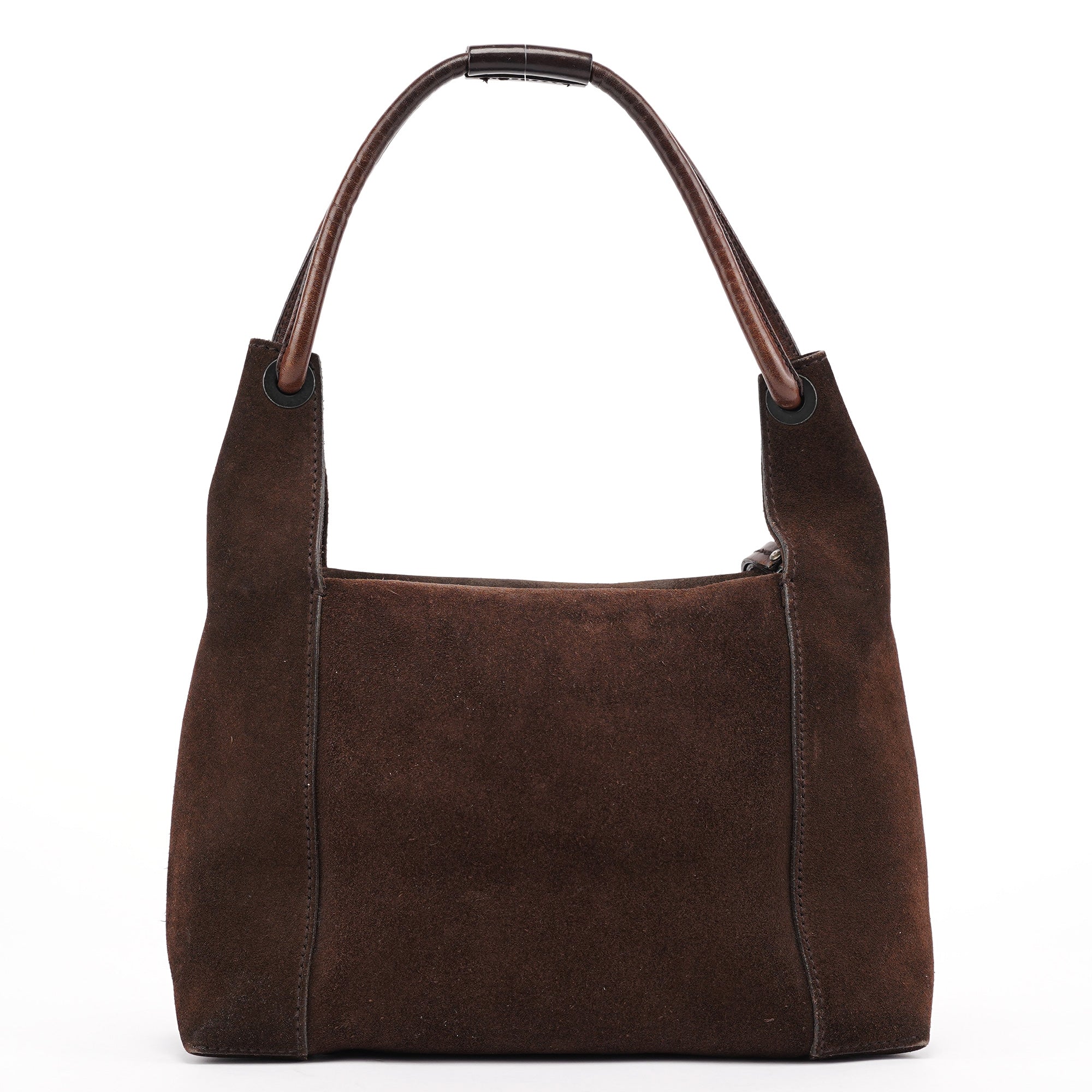 101333 Brown Suede Hobo Shoulder Bag