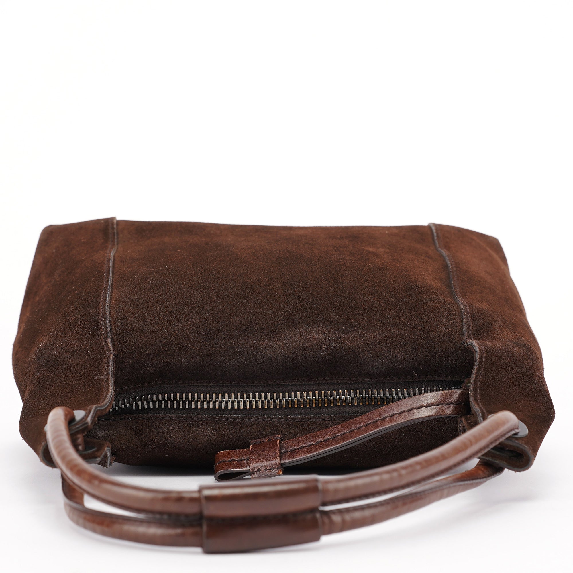 101333 Brown Suede Hobo Shoulder Bag