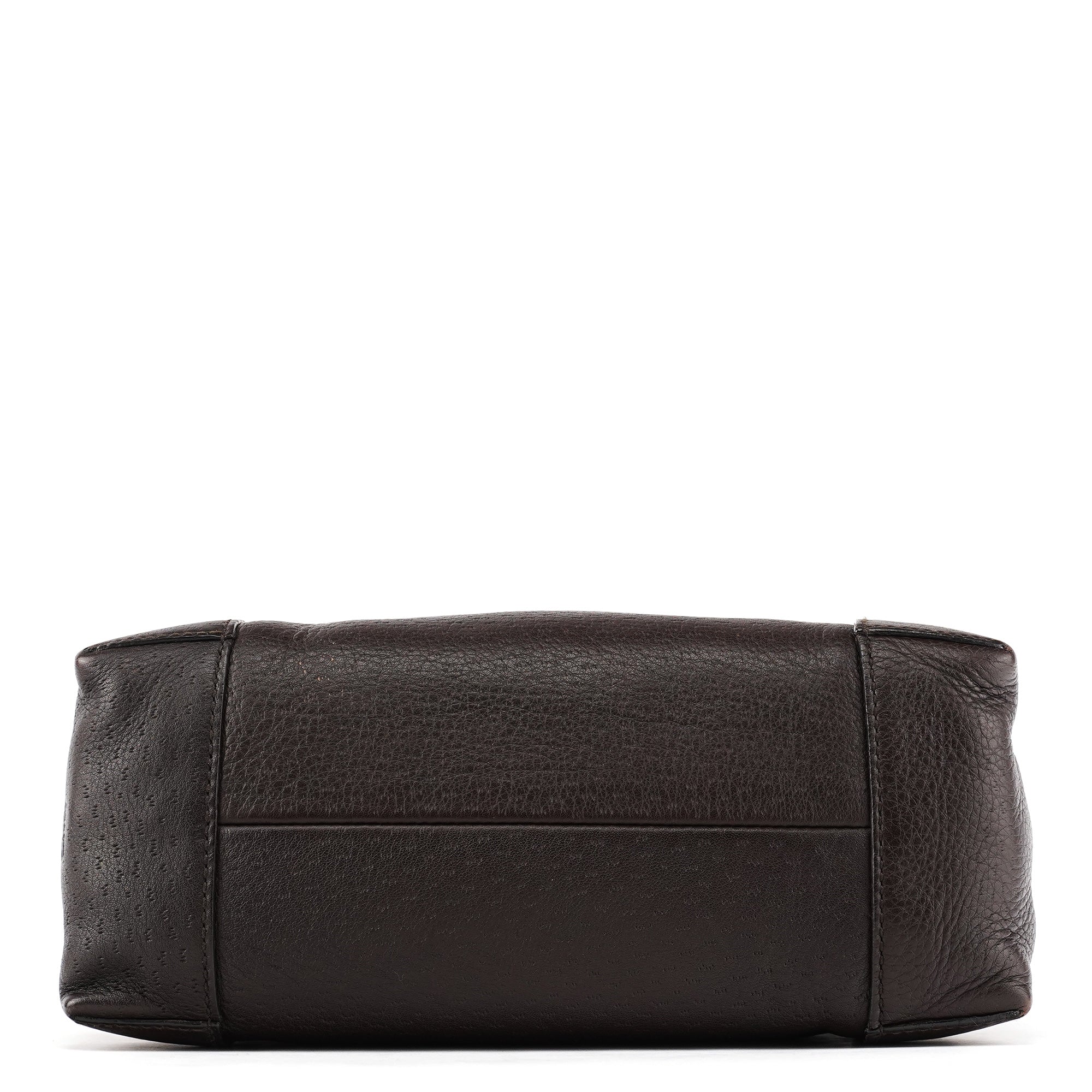 101333 Dark Brown Leather Shoulder Bag