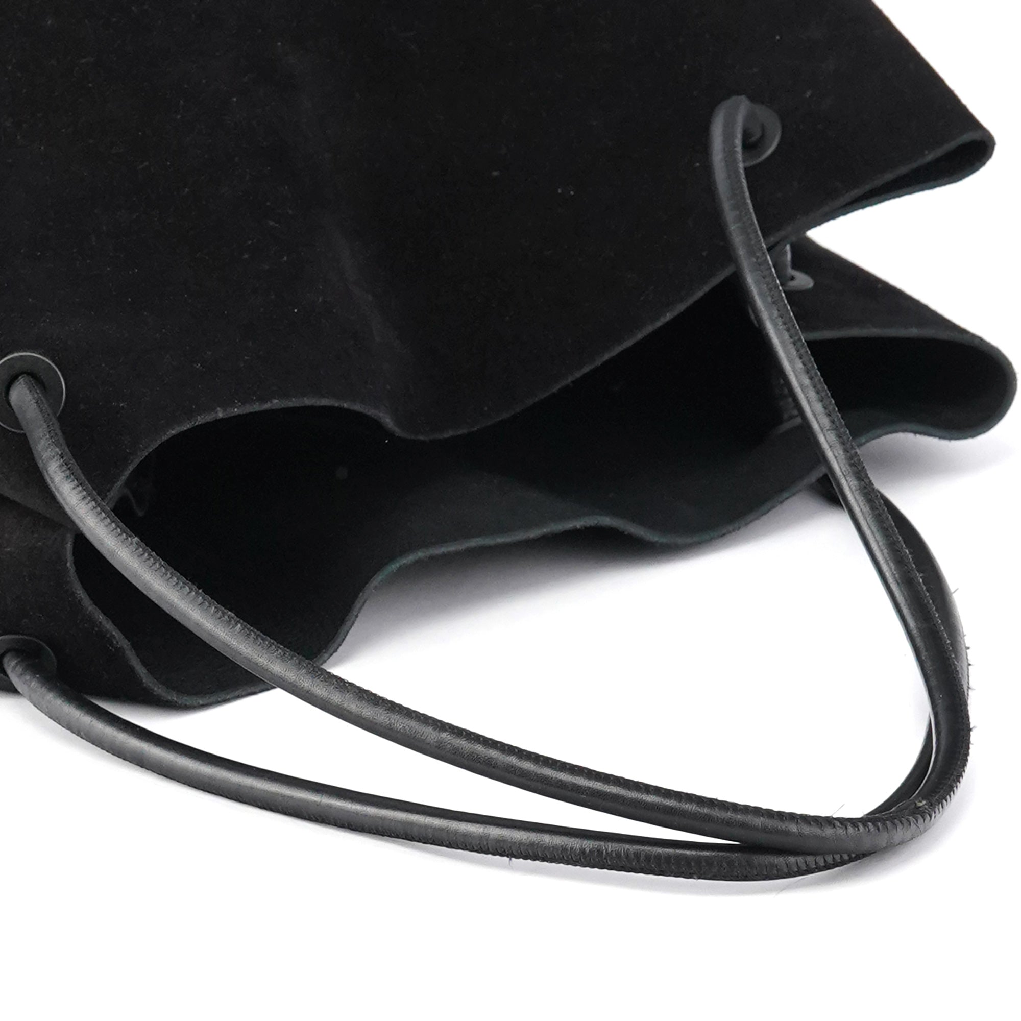 101340 Black Suede Tote Bag