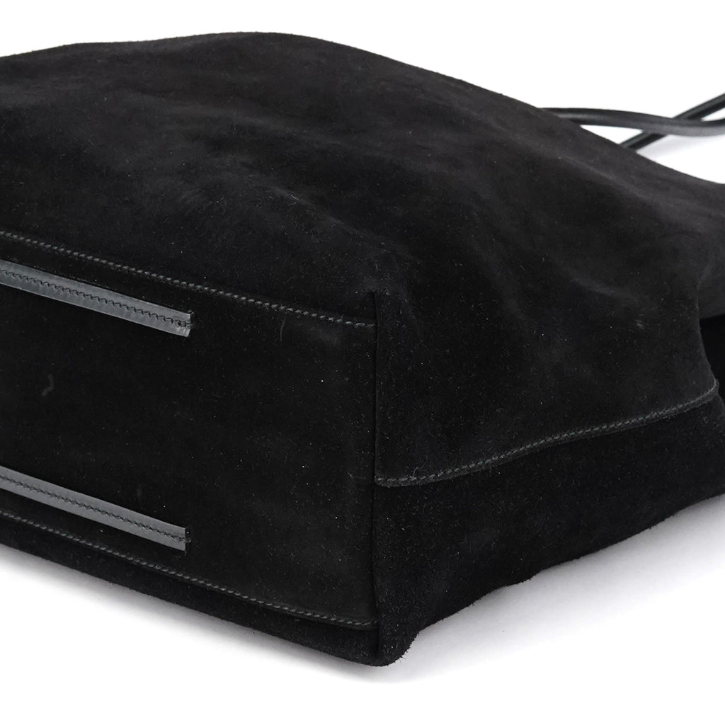 101340 Black Suede Tote Bag