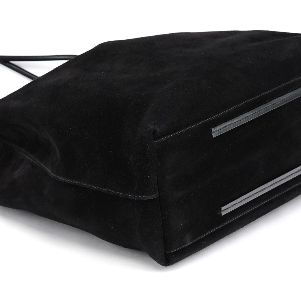 101340 Black Suede Tote Bag