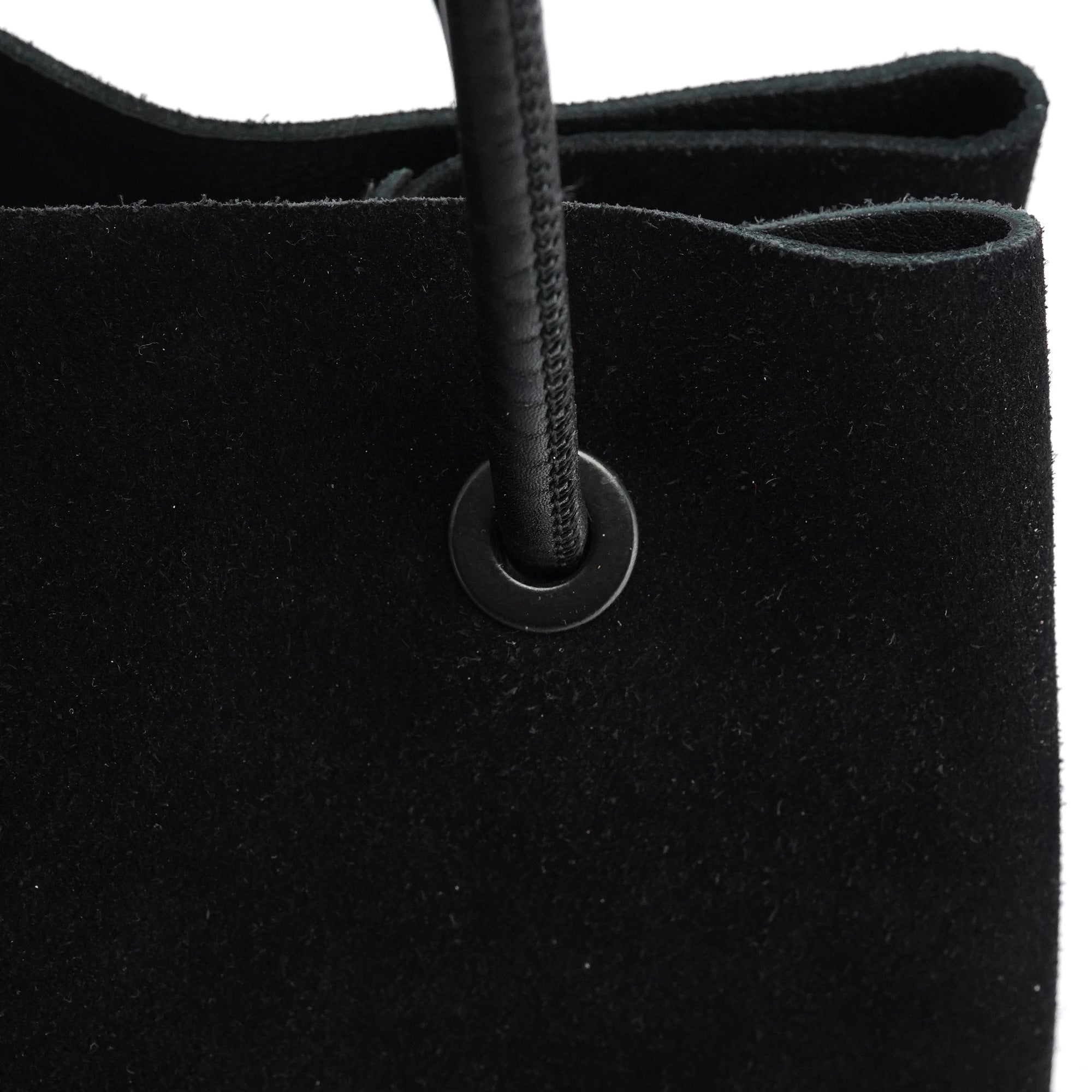 101340 Black Suede Tote Bag