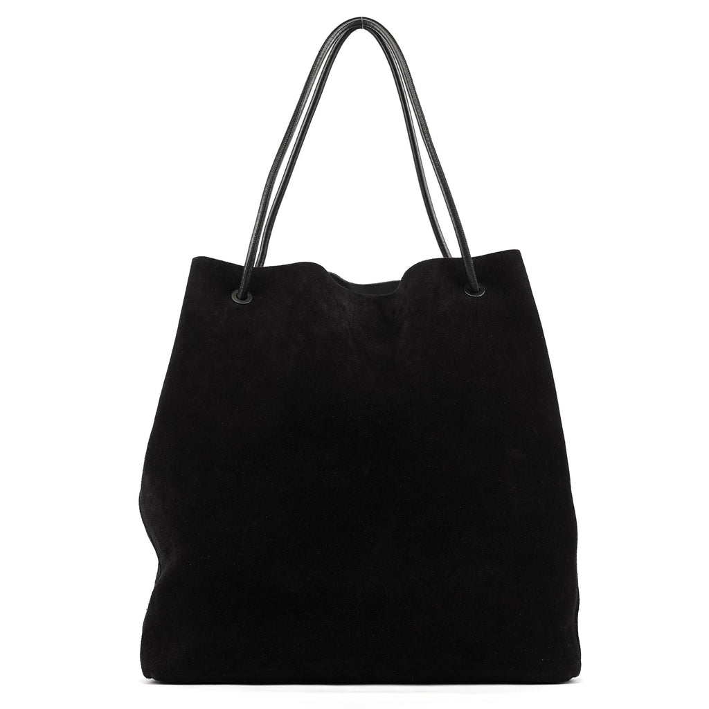 101340 Black Suede Tote Bag