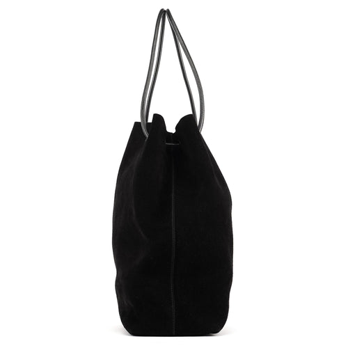 101340 Black Suede Tote Bag