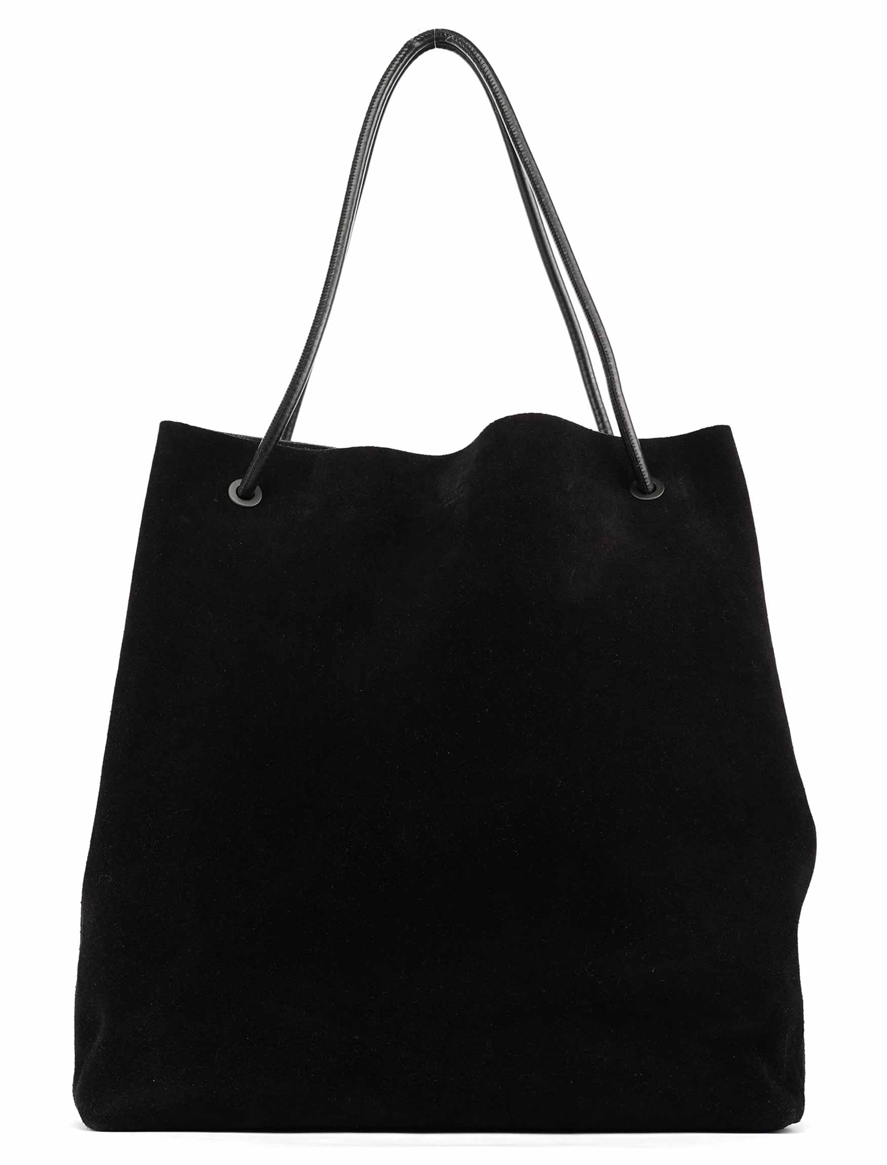 101340 Black Suede Tote Bag