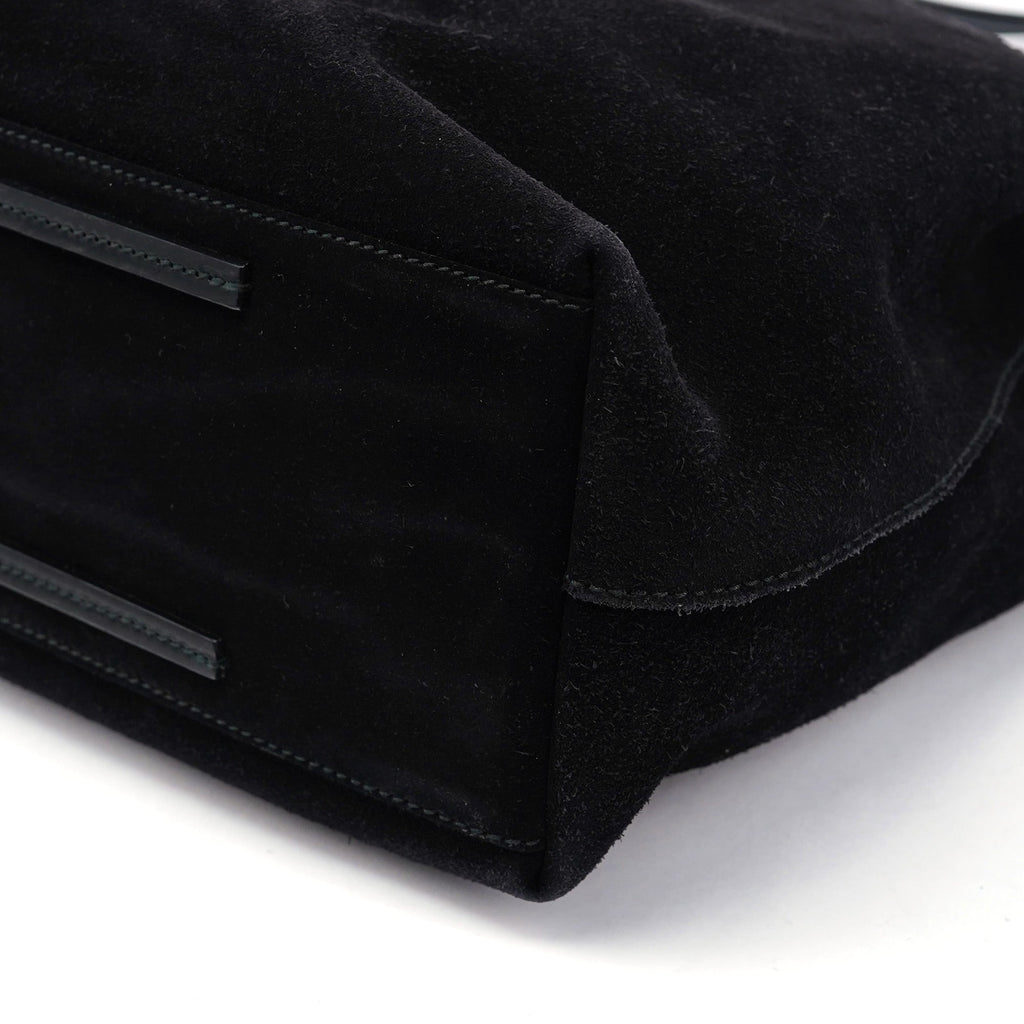 101340 Black Suede Tote Bag
