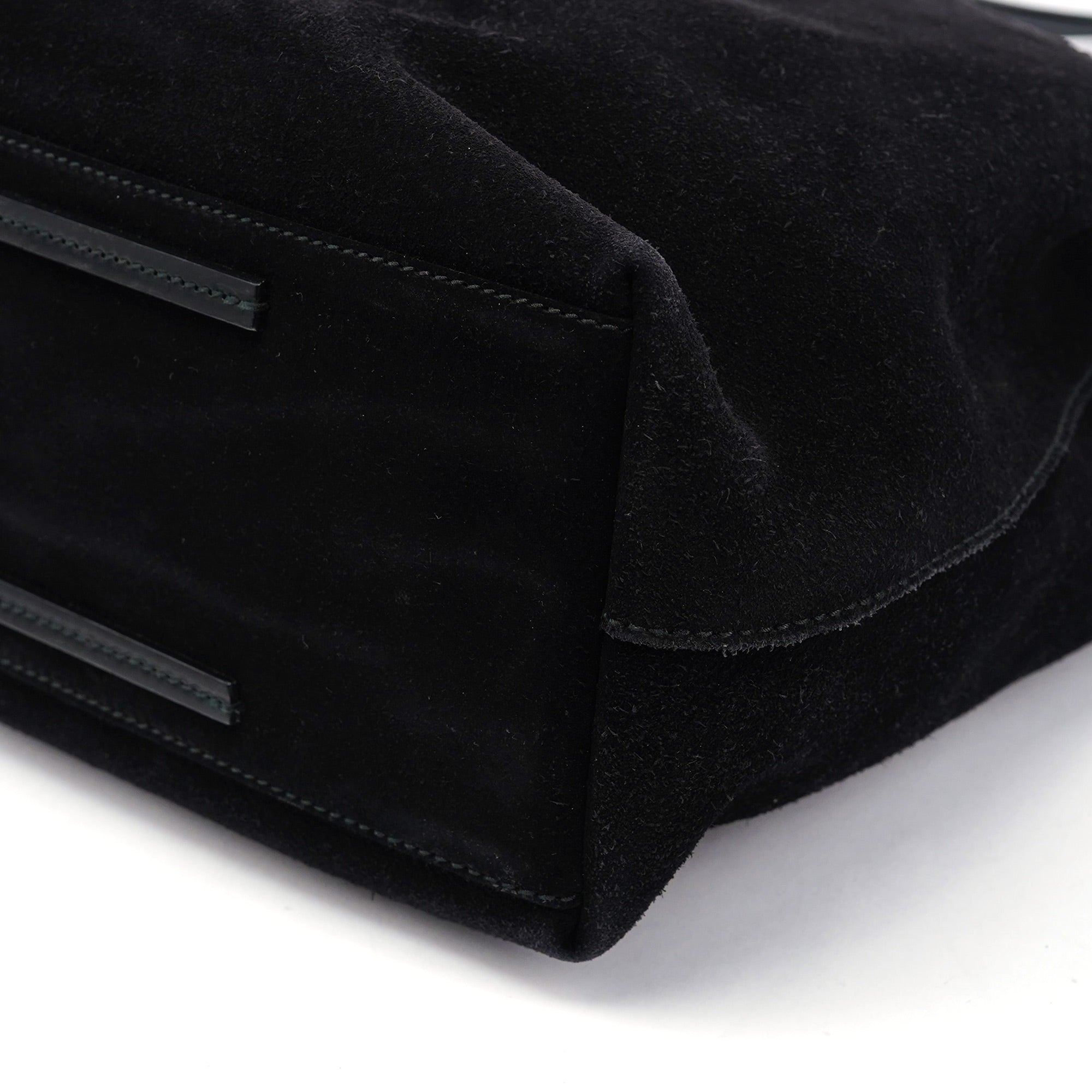 101340 Black Suede Tote Bag