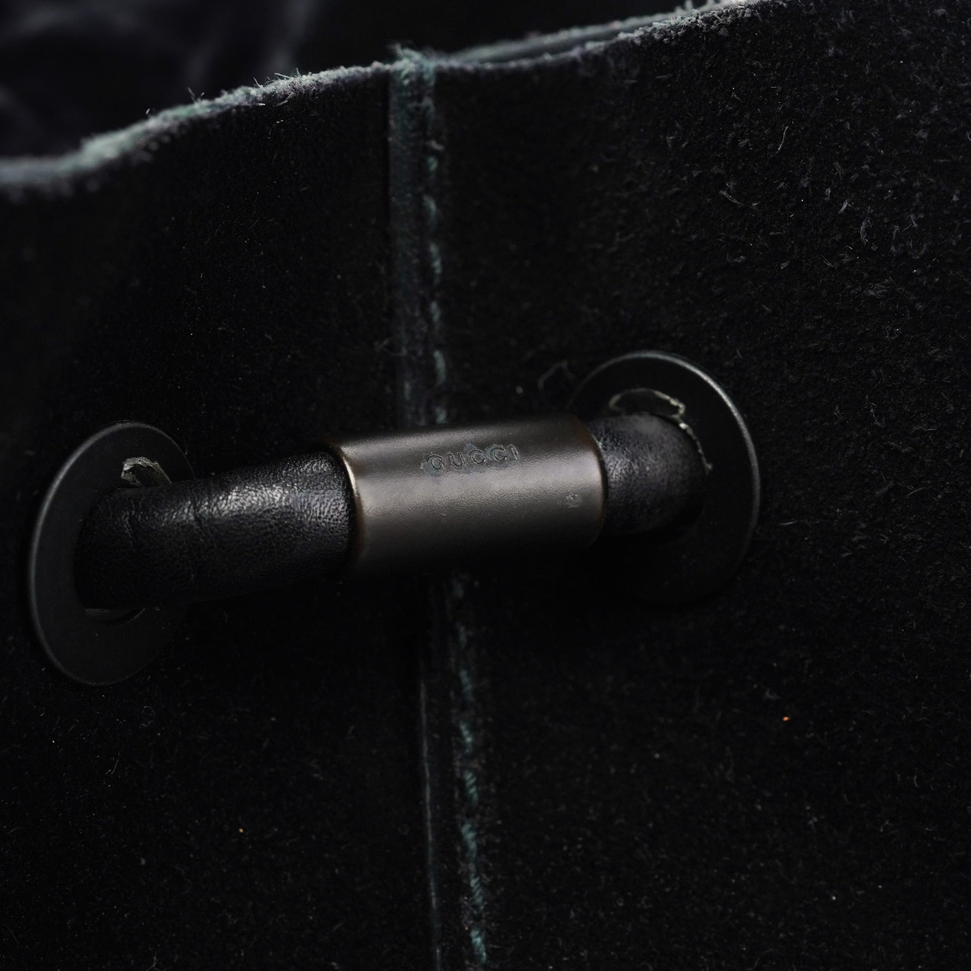 101340 Black Suede Tote Bag