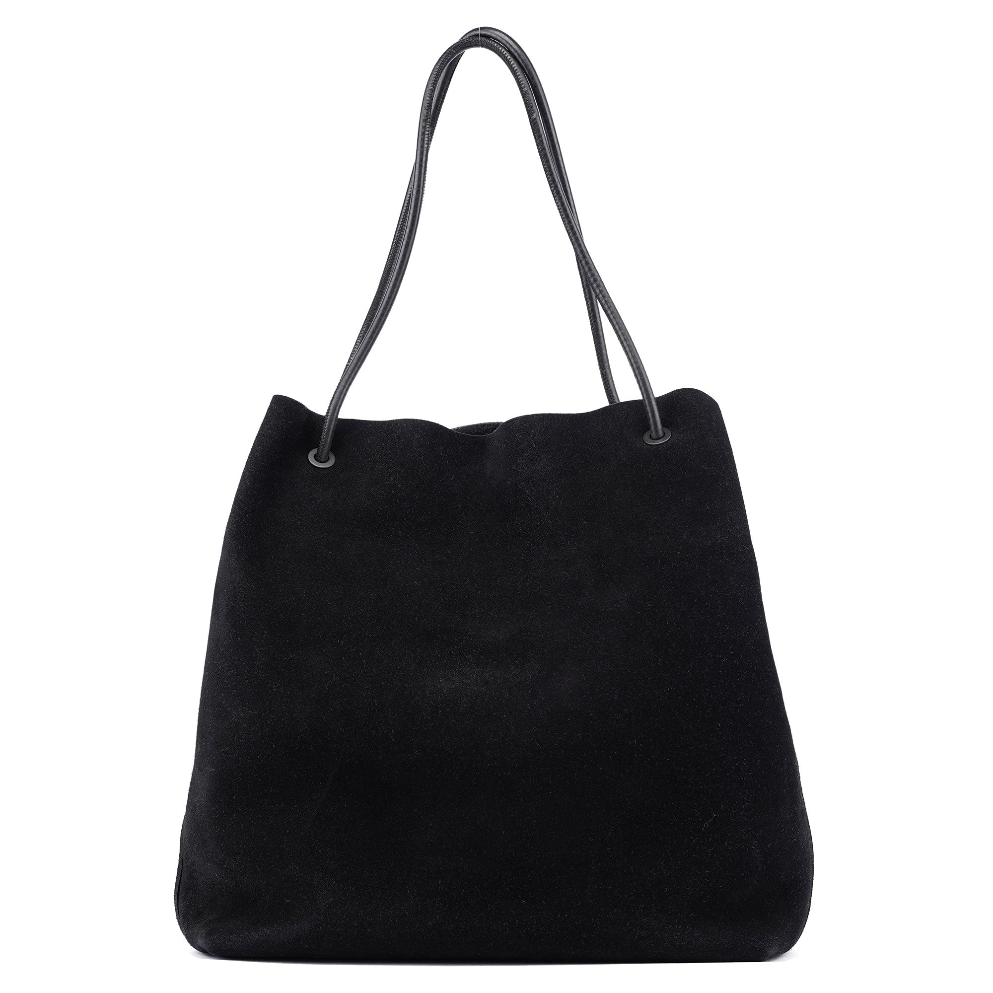 101340 Black Suede Tote Bag