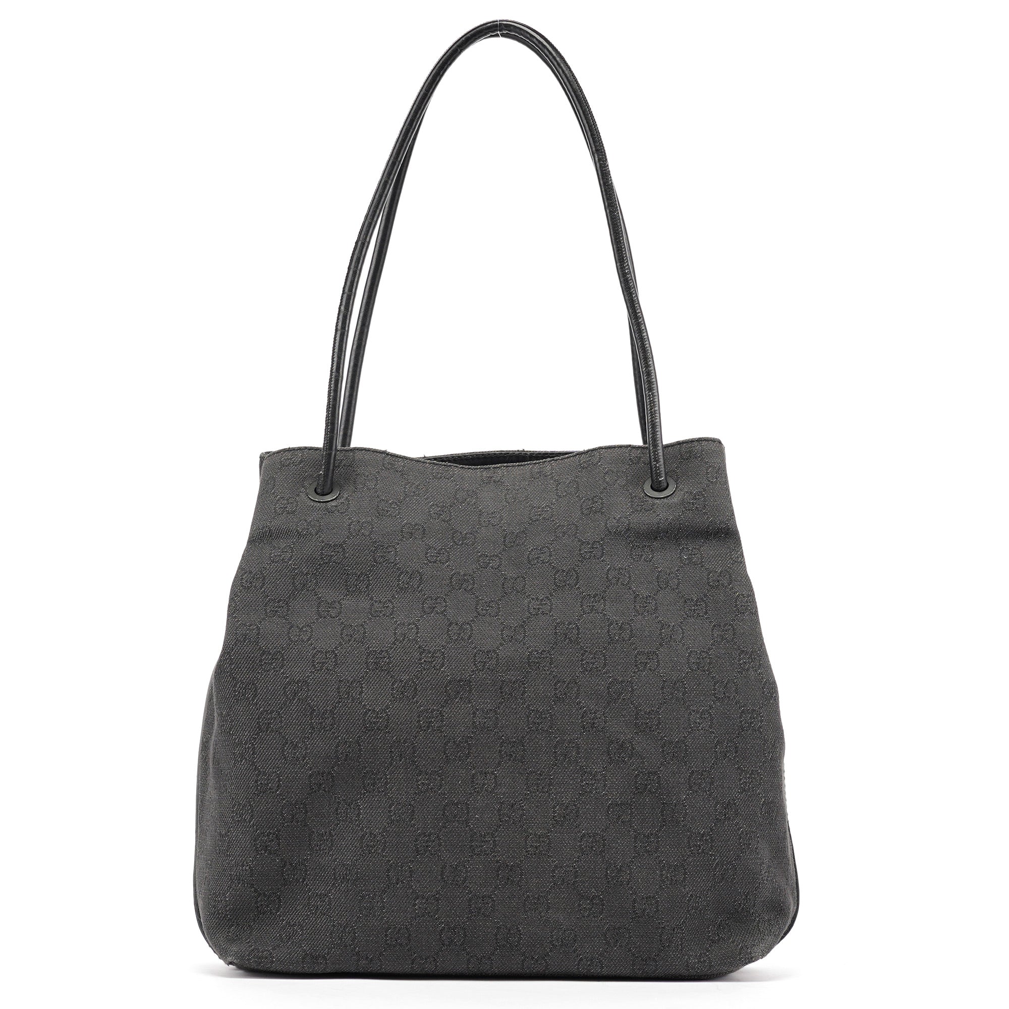101341 Anthracite Denim GG Tote Bag