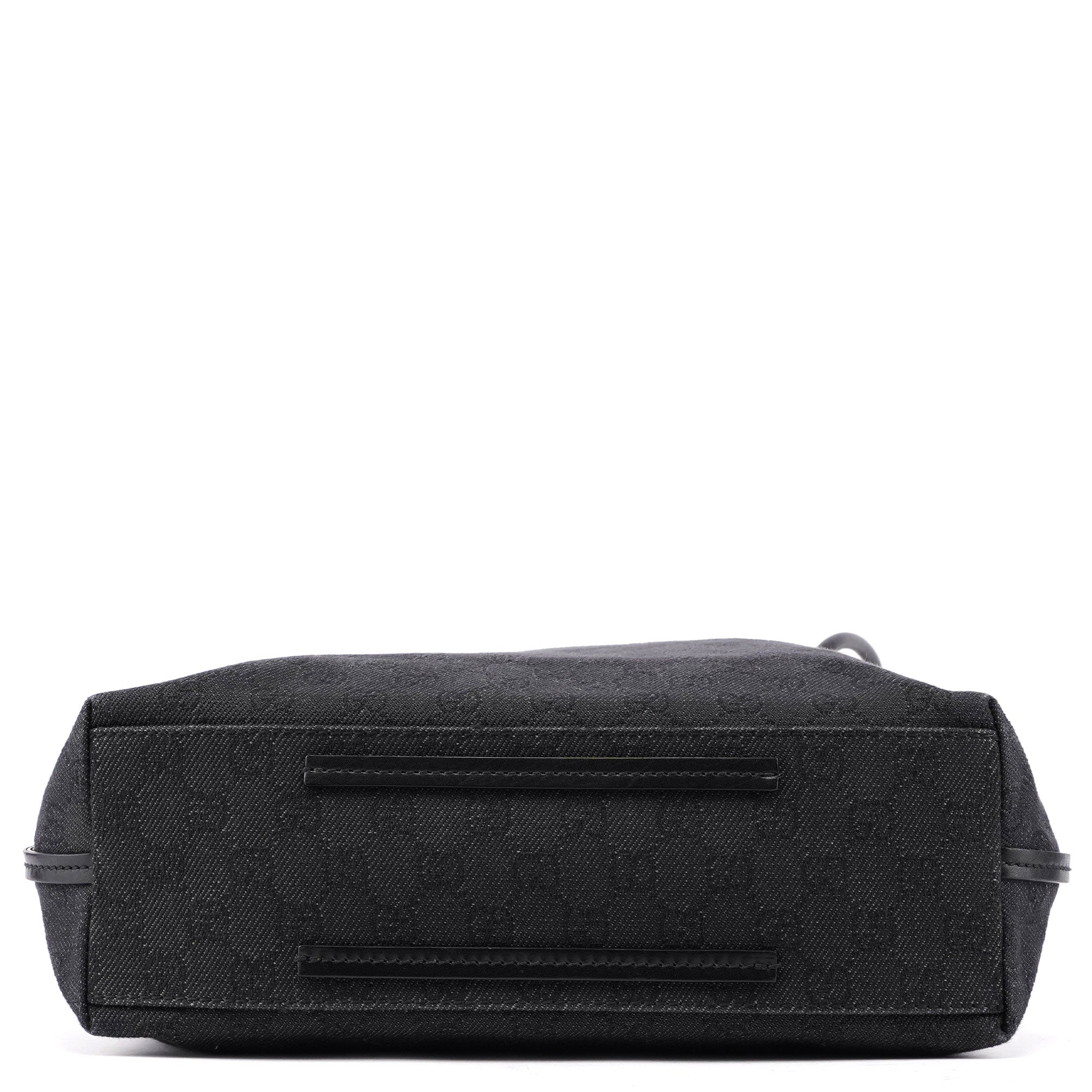 101341 Anthracite GG Denim Shoulder Bag